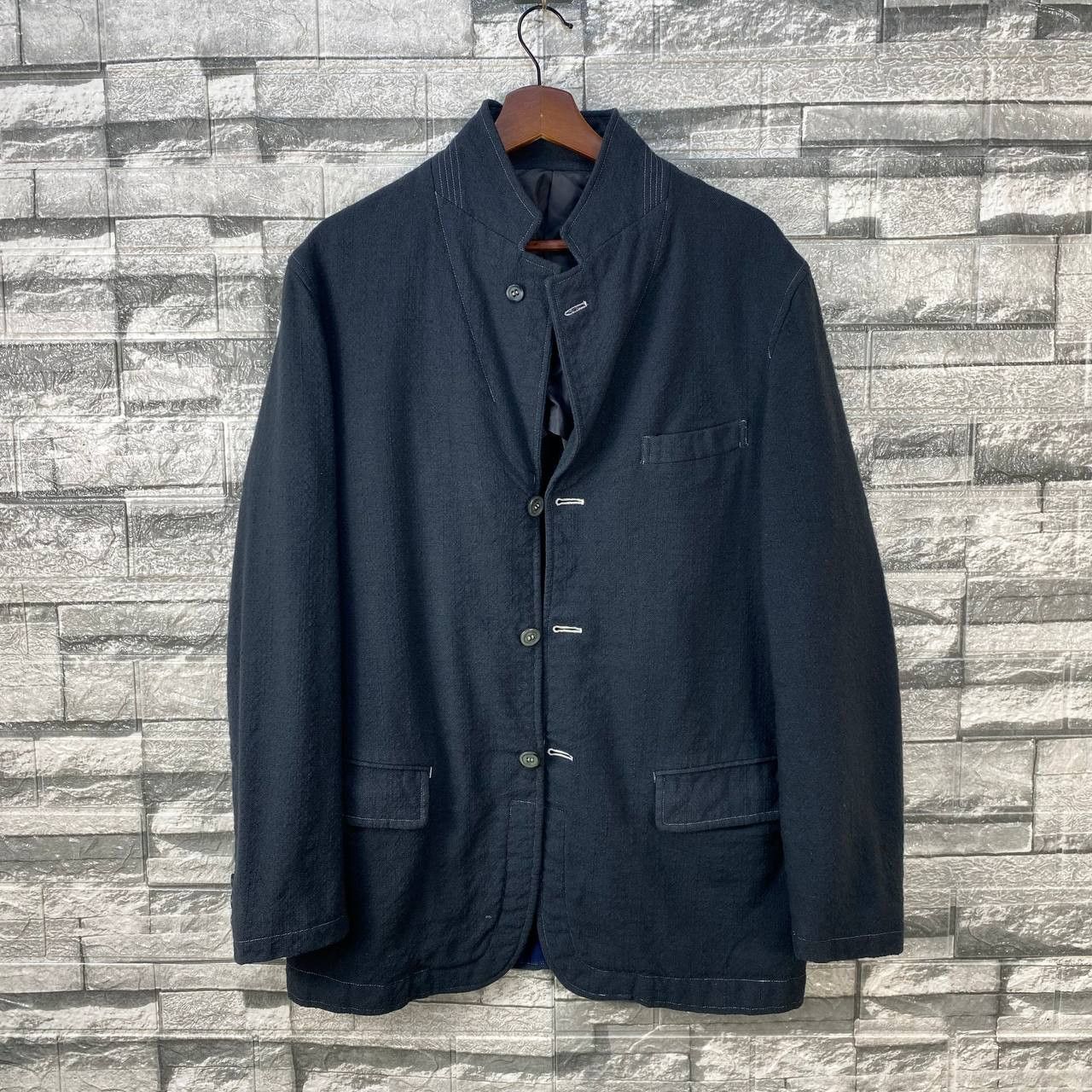 Comme des Garcons Homme AD2001 COMME DES GARCON MINIMALIST WOOL JACKET Size US S / EU 44-46 / 1 - 4 Thumbnail