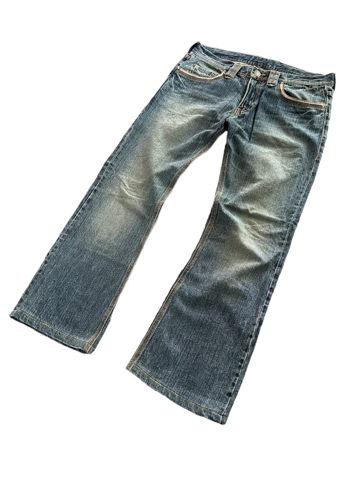 5351 POUR LES HOMMES [34x38] 00's EDGE By Rupert Japan mudmax denim Size US 34 / EU 50 - 3 Thumbnail