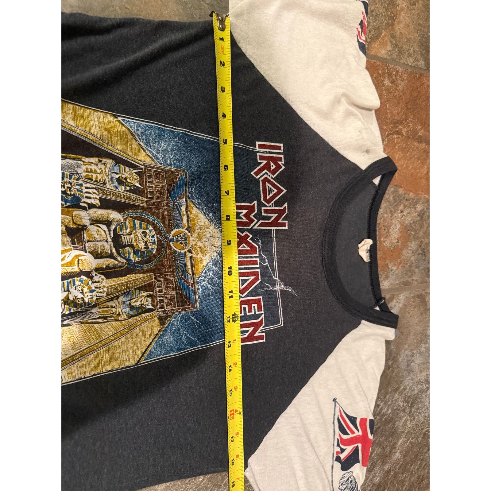 Band Tees × Iron Maiden × Vintage Vintage Iron Maiden Powerslave Aces High British Invasion Size US L / EU 52-54 / 3 - 10 Thumbnail