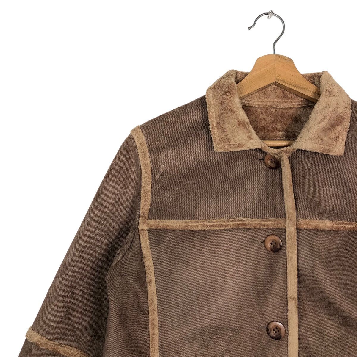 Japanese Brand 🔥90’s Shearling Mink Fur Jacket Issey Miyake Japan Design Size US L / EU 52-54 / 3 - 6 Thumbnail