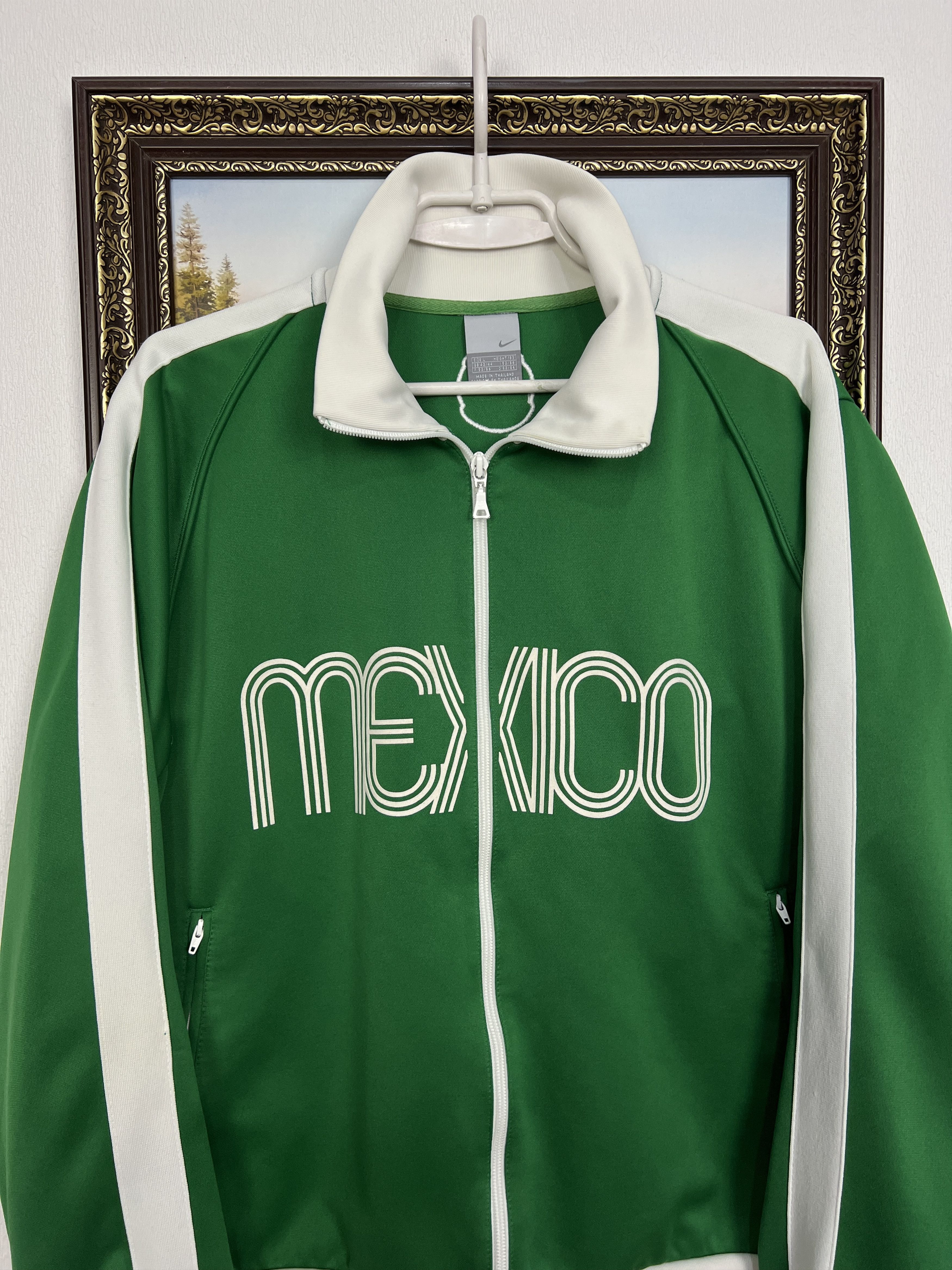 Nike Mexico World Cup Football Jacket Soccer Track Top Zip Size US L / EU 52-54 / 3 - 2 Thumbnail