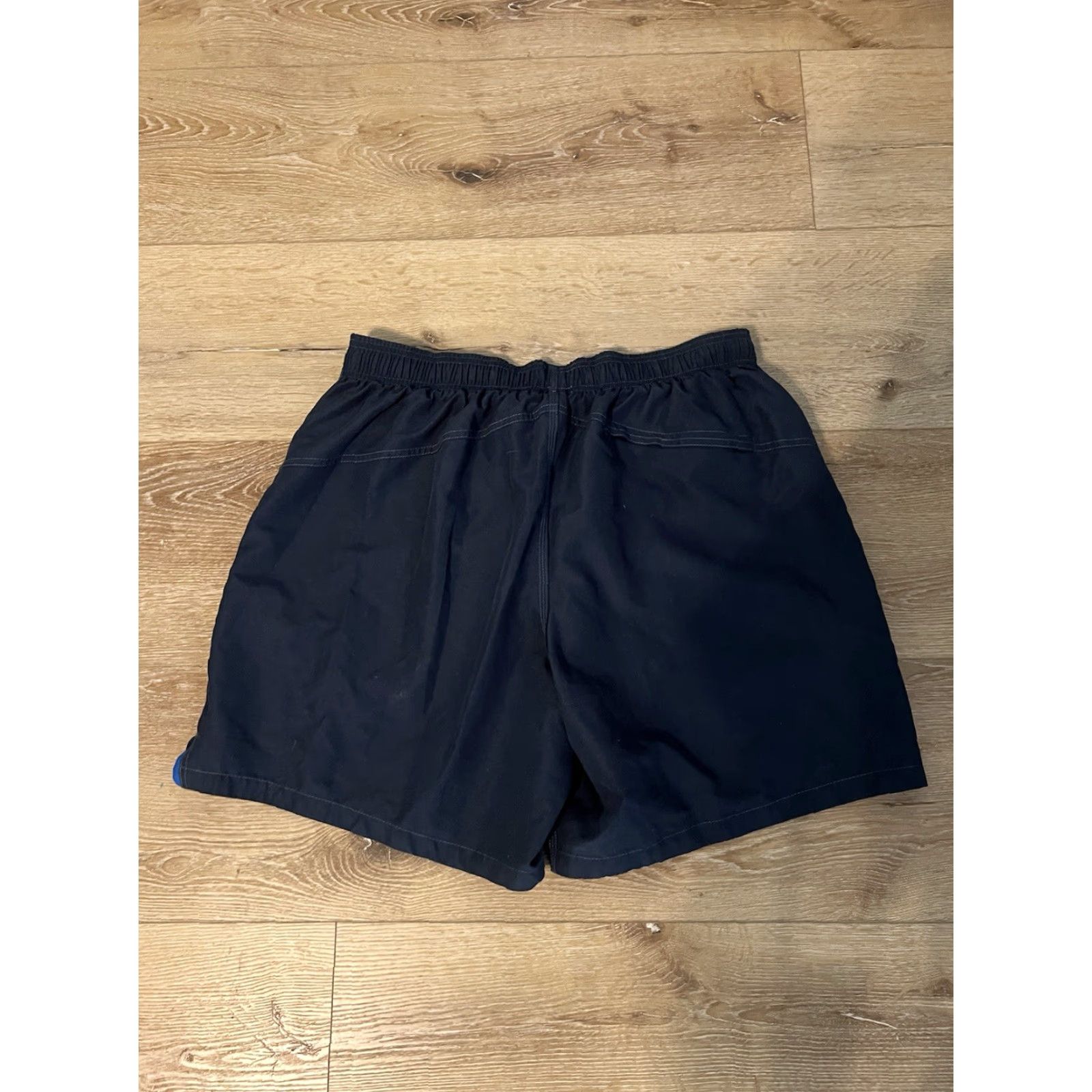 Speedo Speedo Mens Blue Swimtrunks Bottom Regular L Size L Blue Pockets Trunks 90s Beach Sports Mens Size US 33 - 2 Thumbnail