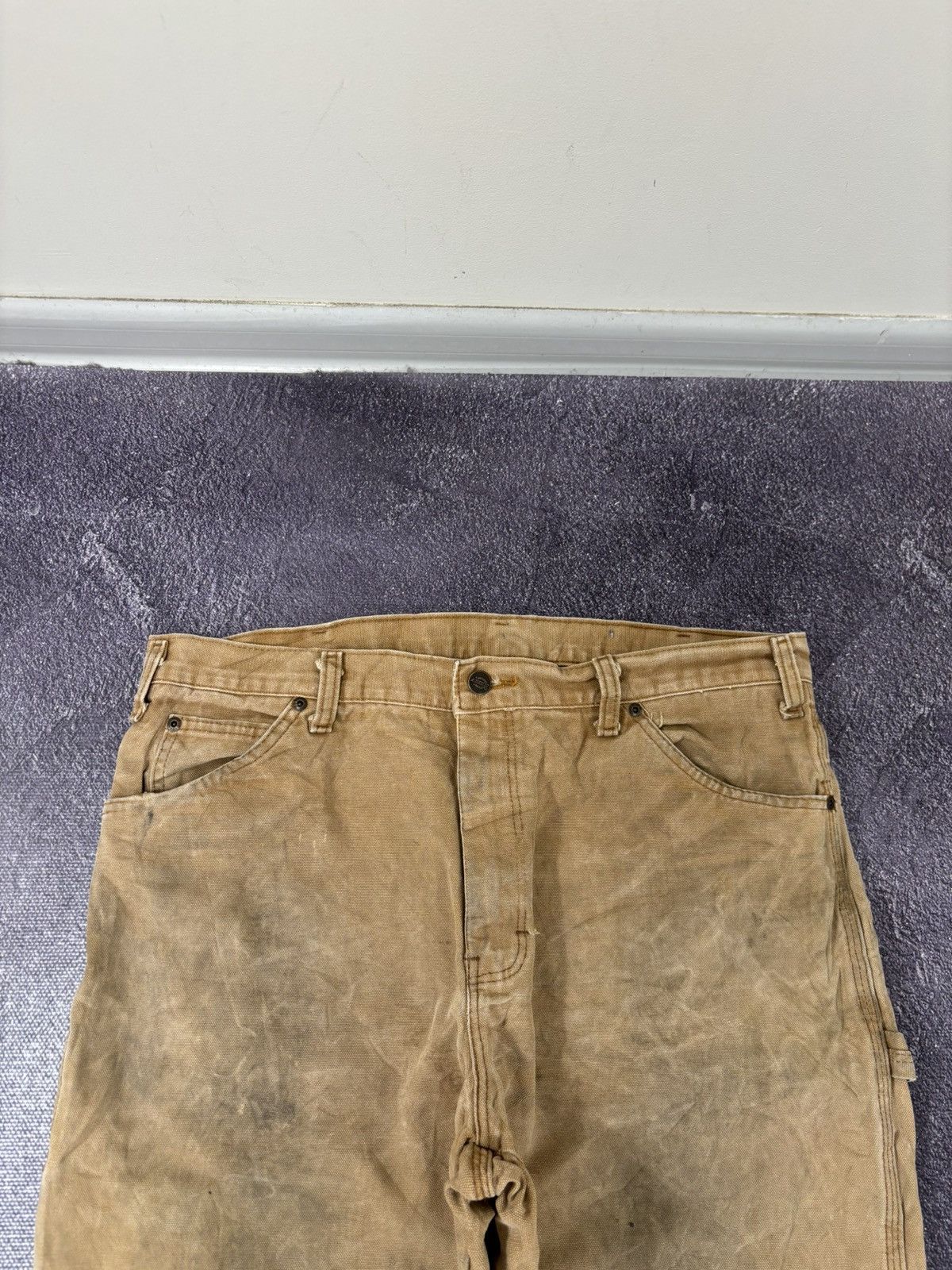 Dickies Vintage Dickies USA Work Carpenter Mustard Hype Baggy Pants Size US 36 / EU 52 - 12 Thumbnail