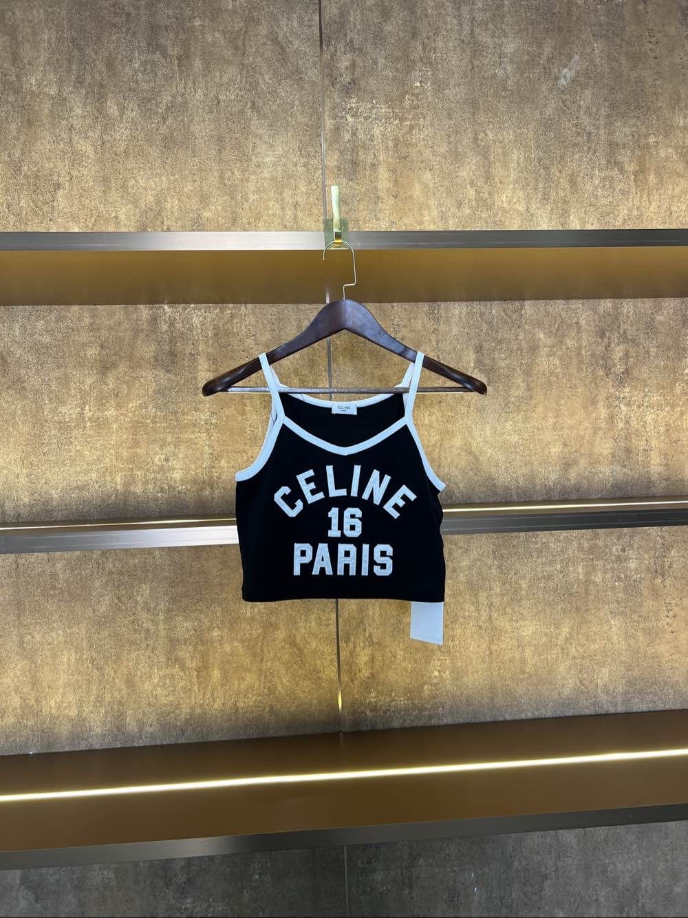 Celine Celine 16 Paris Logo Tank Top Size S Size S / US 4 / IT 40 - 1 Thumbnail