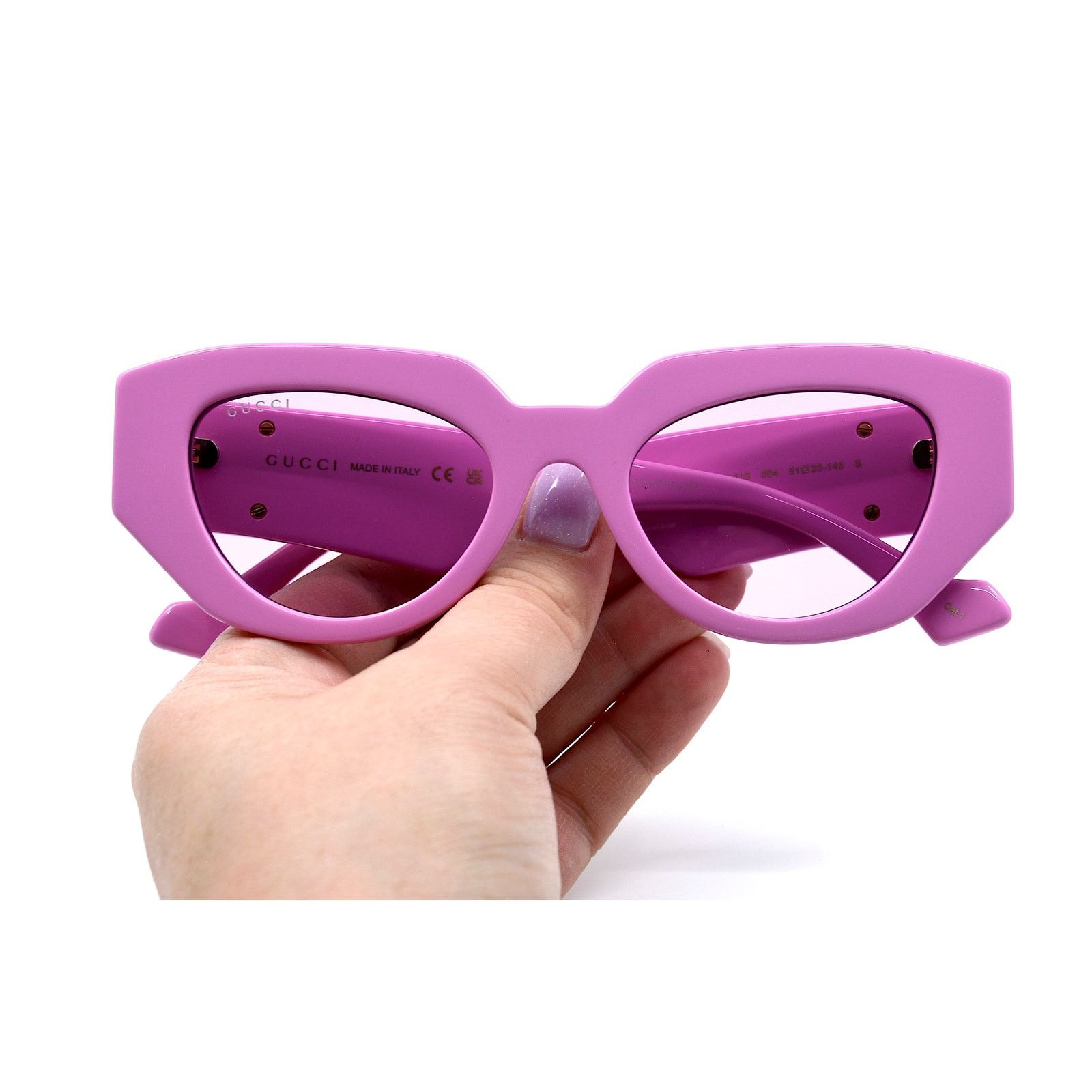 Gucci GUCCI GG1421S 004 PINK LIGHT VIOLET AUTHENTIC SUNGLASSES Size ONE SIZE - 12 Thumbnail