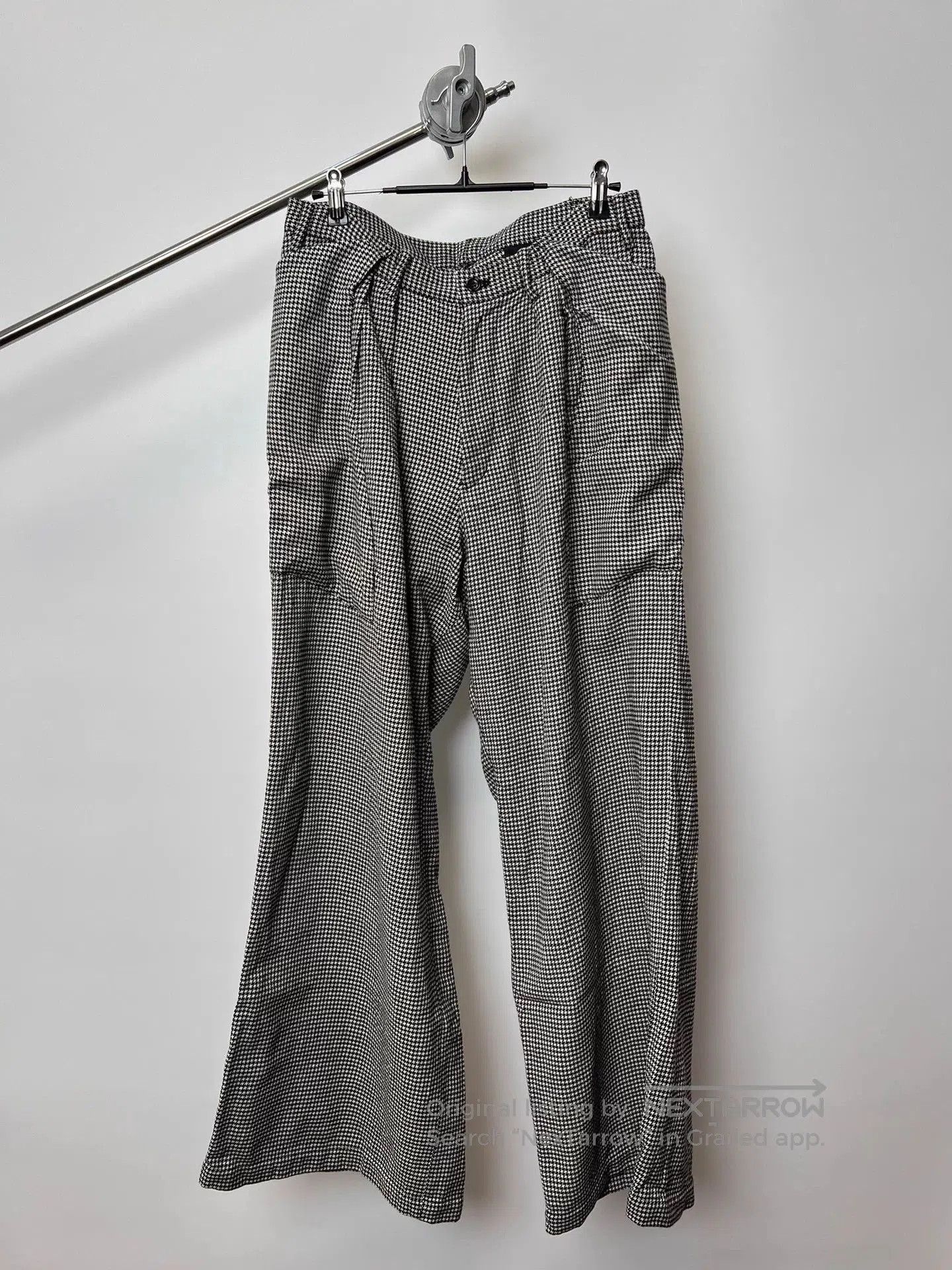 Sulvam Multi Checkered Casual Wide-Leg Pants Size 32. Size US 32 / EU 48 - 1 Thumbnail