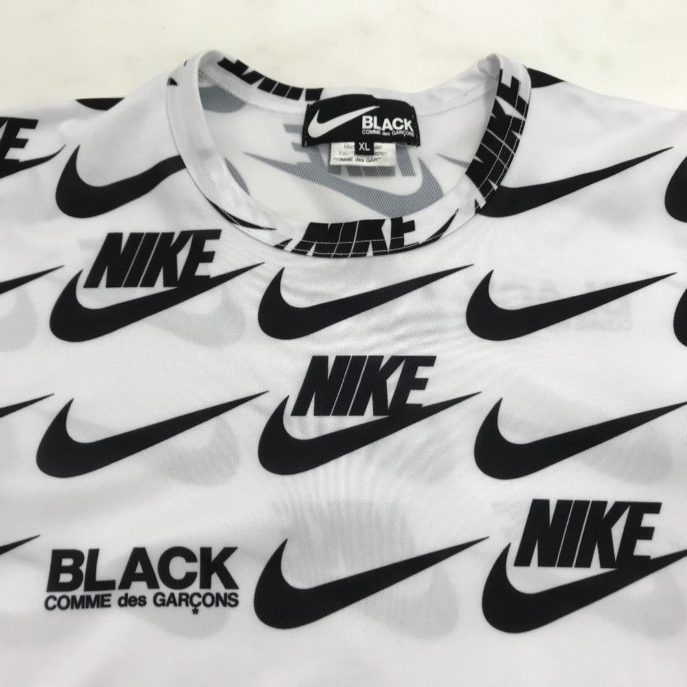 Comme des Garcons Short Sleeve Polyester Over All Logo Pattern White Size US XL / EU 56 / 4 - 3 Thumbnail