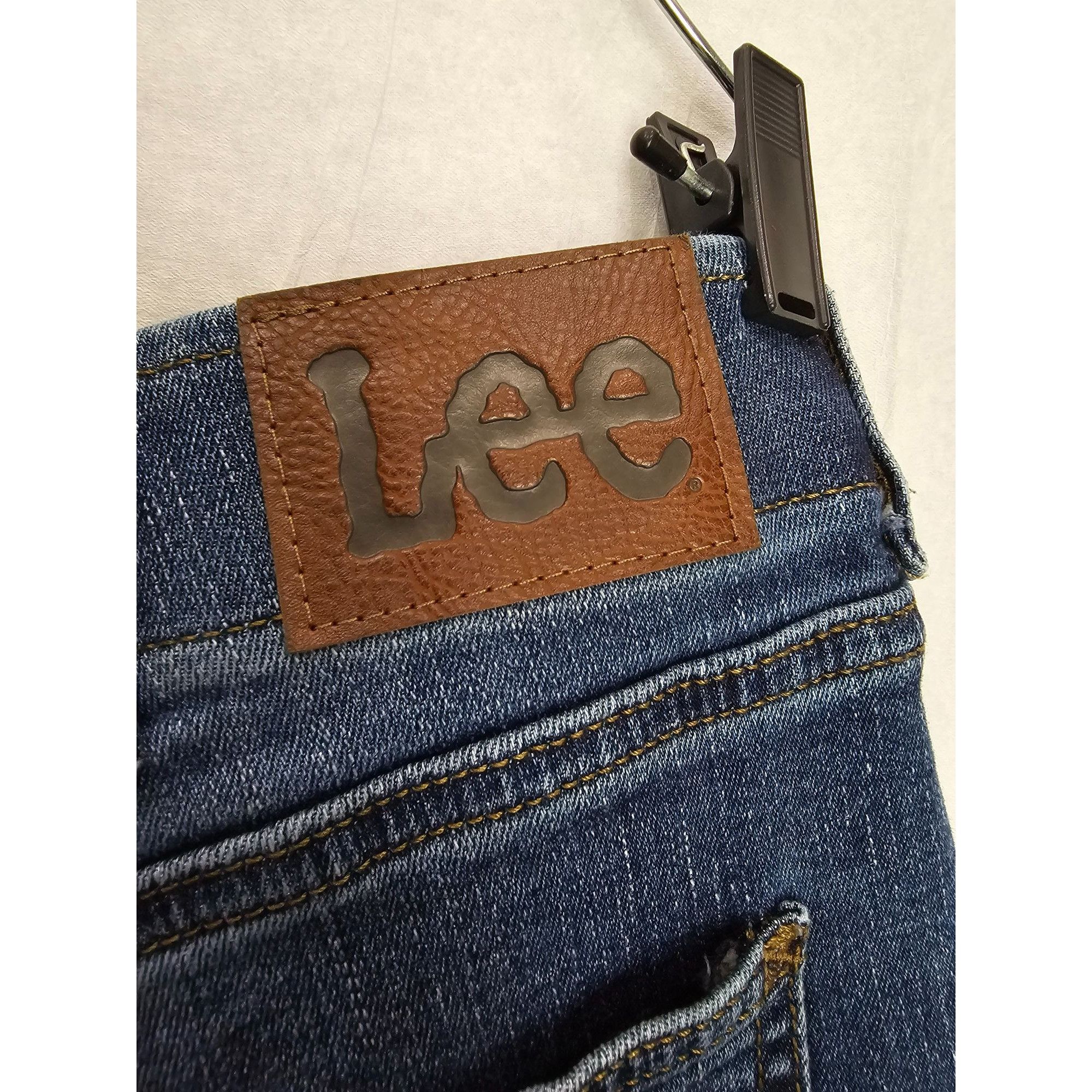 Lee Lee Slim Straight Jeans Size 40x30 Men's Denim Pants Blue Co Size US 28 / EU 44 - 5 Thumbnail