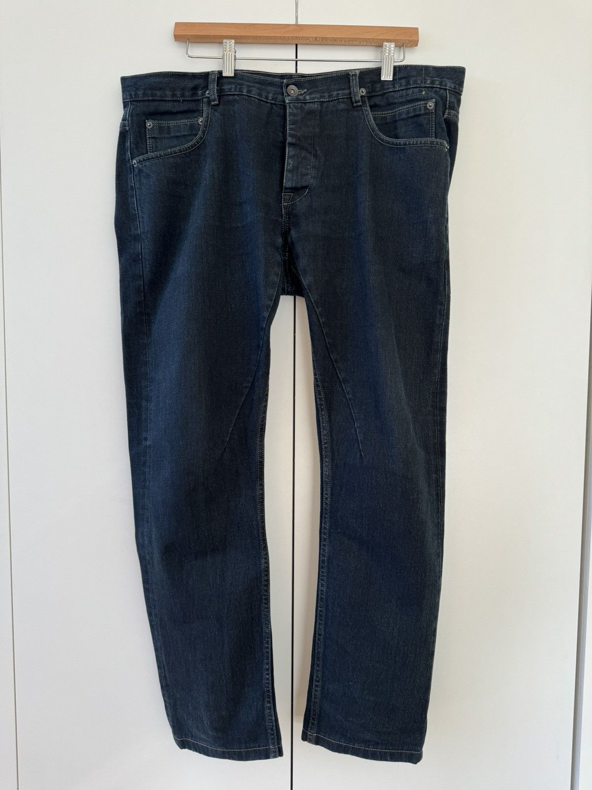image of Rick Owens Drkshdw Fw14 Detroit Jeans In Dark Inside 36 in Navy, Men's