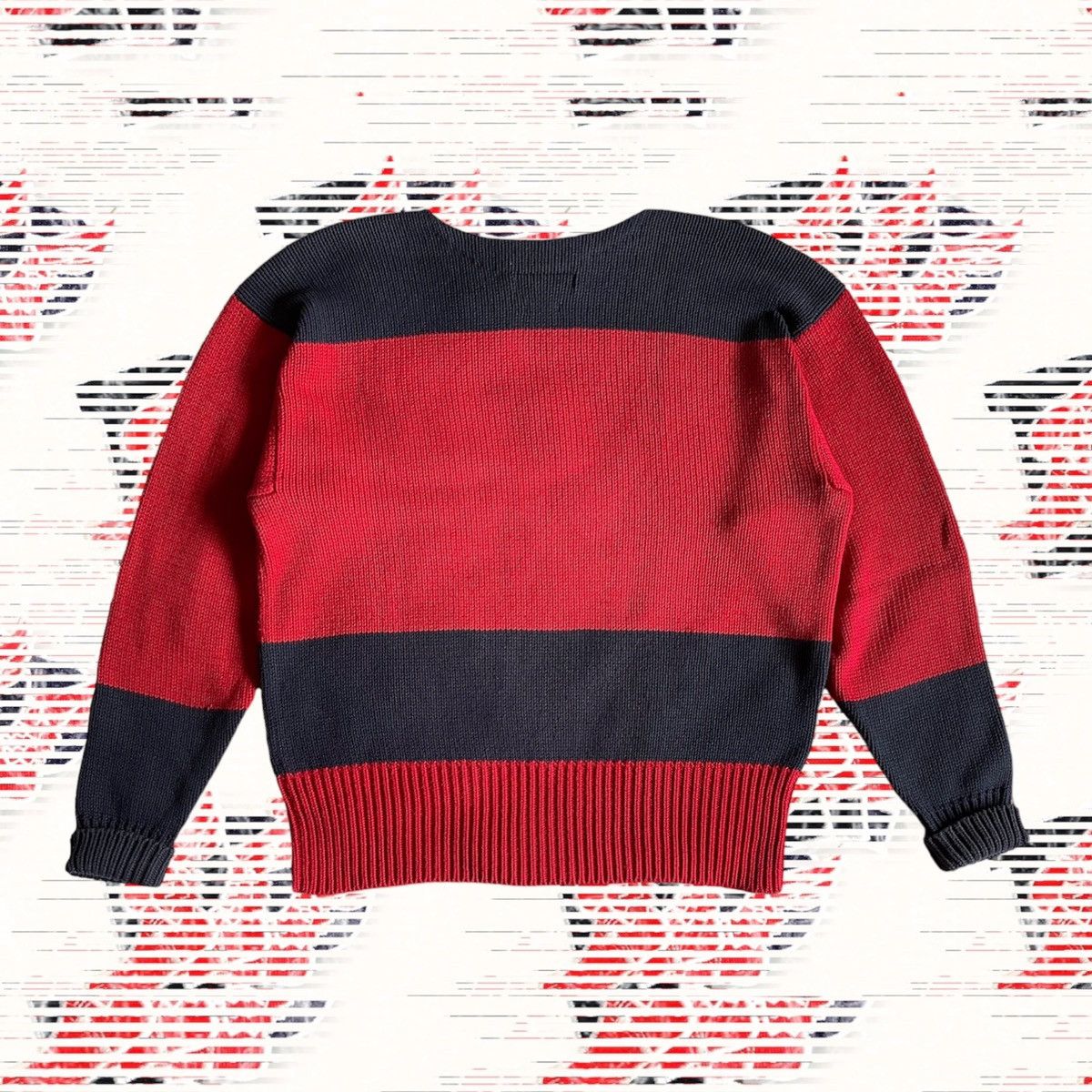 Polo Ralph Lauren Polo Ralph Lauren 1992 P Wing Stadium Sweater Size US L / EU 52-54 / 3 - 2 Thumbnail