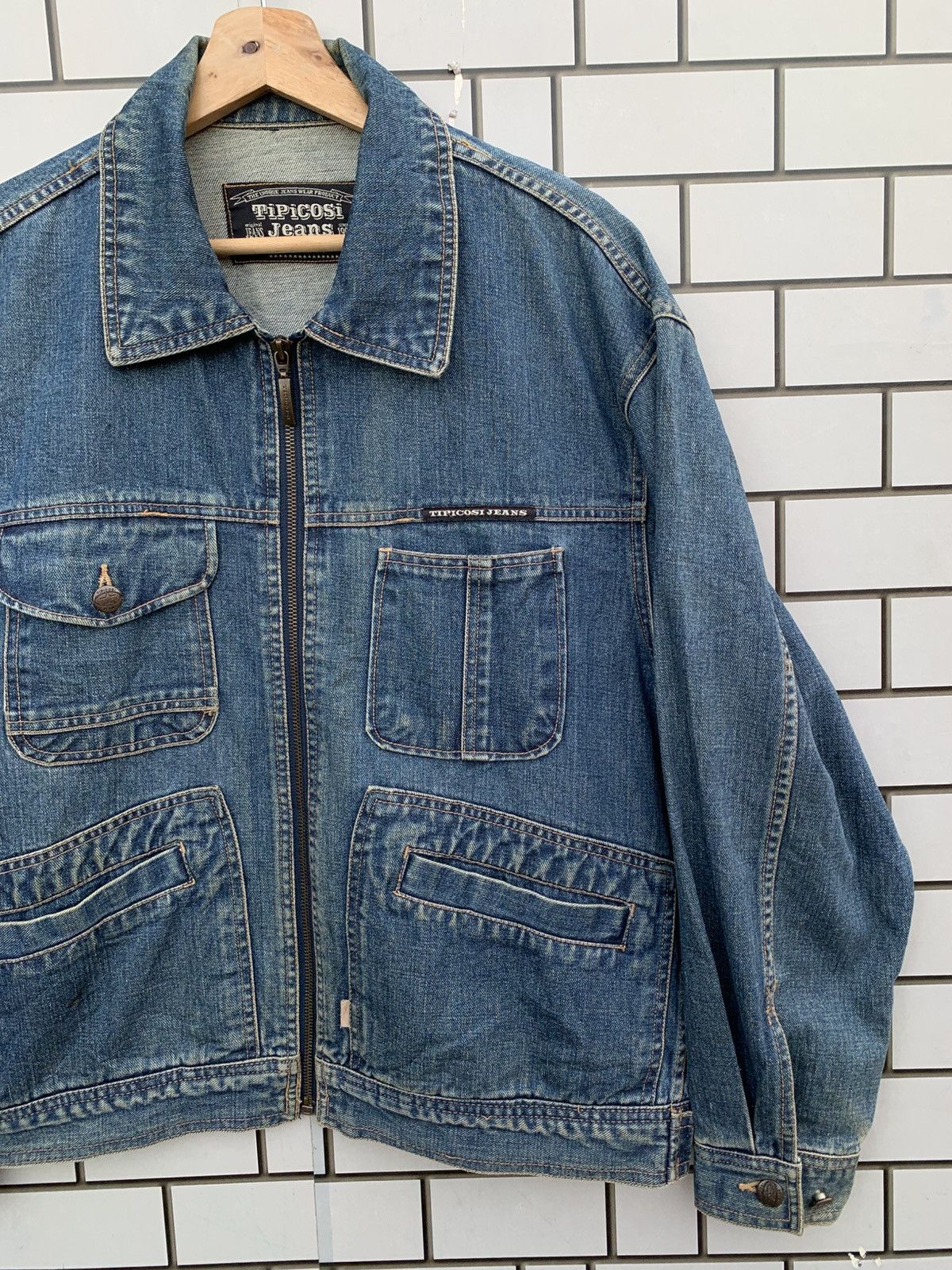 Japanese Brand × Vintage Vintage Japanese Brand Tipicosi Jeans Denim Jacket Size US L / EU 52-54 / 3 - 10 Thumbnail