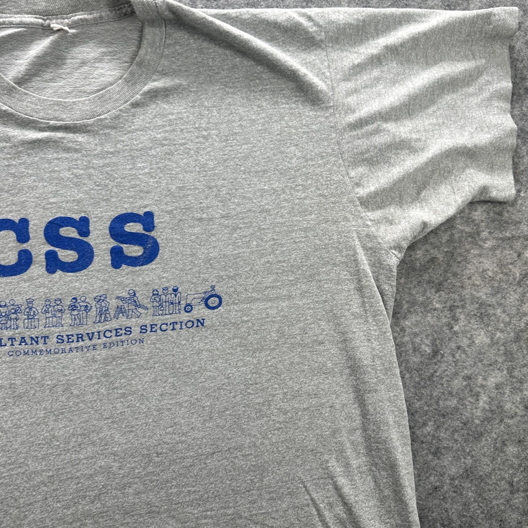 Other Vintage CSS Consultant Services Section T-Shirt Mens Extra Large 90s Graphic Print Workwear Gray Size US XL / EU 56 / 4 - 4 Thumbnail
