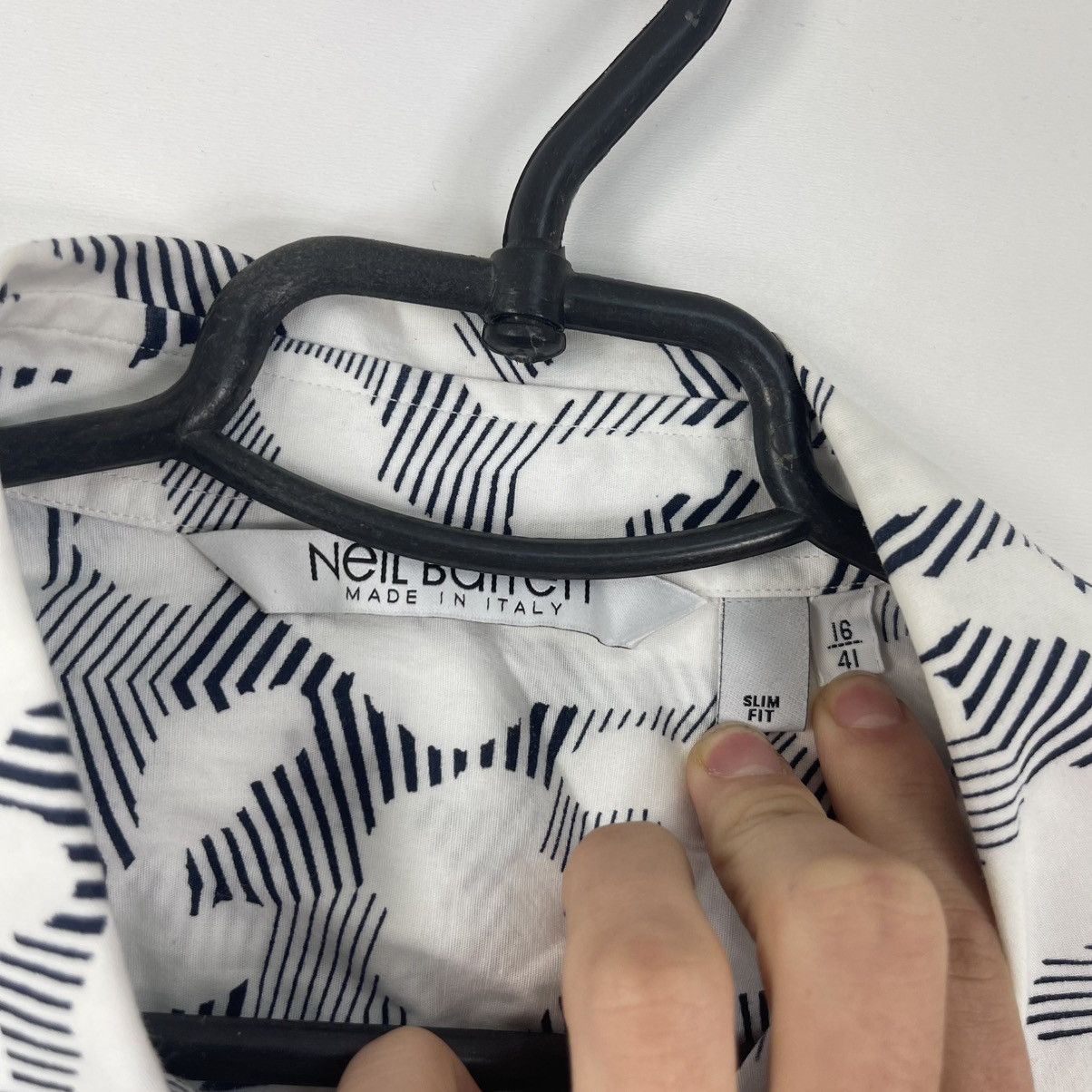 Neil Barrett NEIL BARRETT Shirt Long Sleeve Italy Shirt Size M Size US M / EU 48-50 / 2 - 2 Thumbnail