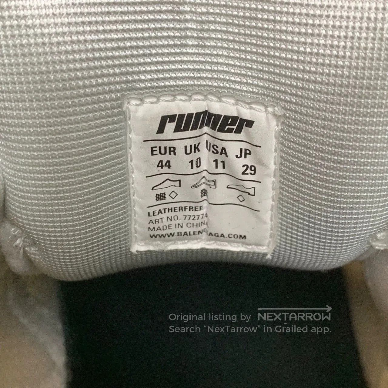 Balenciaga balenciaga runner lifestyle shoes in white gray red. Size US 10 / EU 43 - 6 Thumbnail