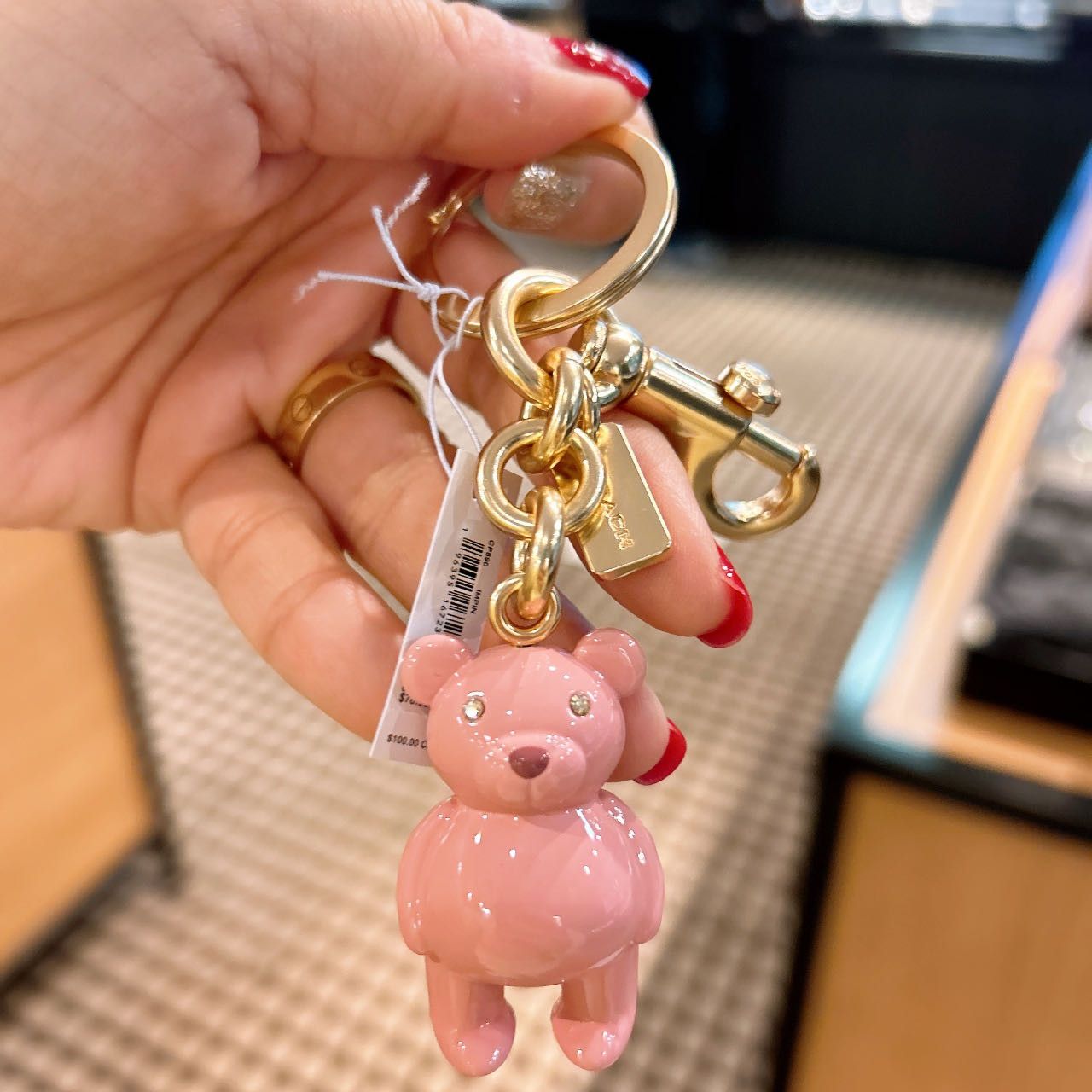 Authentic store Coach Bear Charm