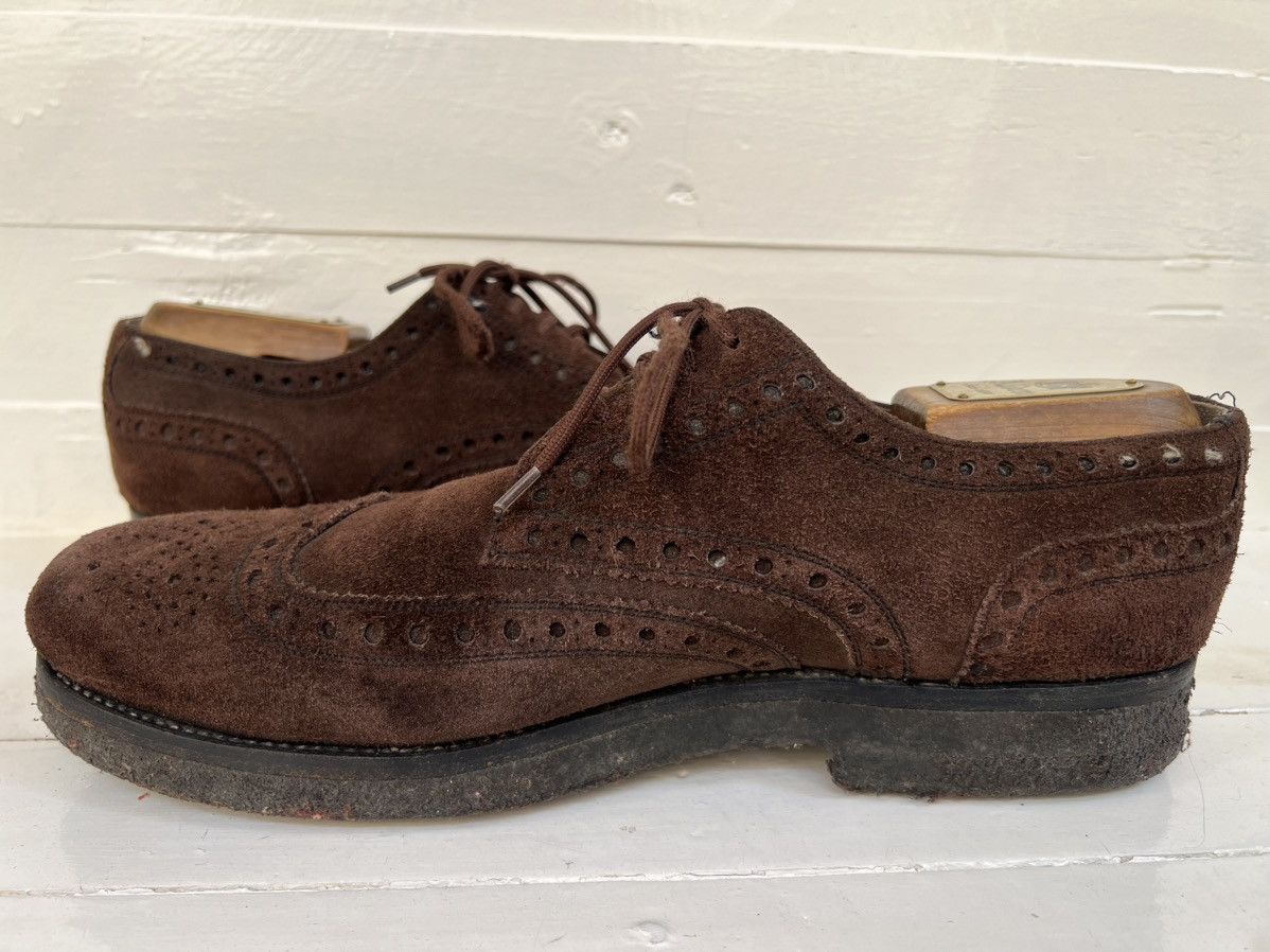 Heinrich Dinkelacker Men's RIO Suede Full-Brogue Heinrich Dinkelacker Dark Brown Size US 11 / EU 44 - 7 Thumbnail
