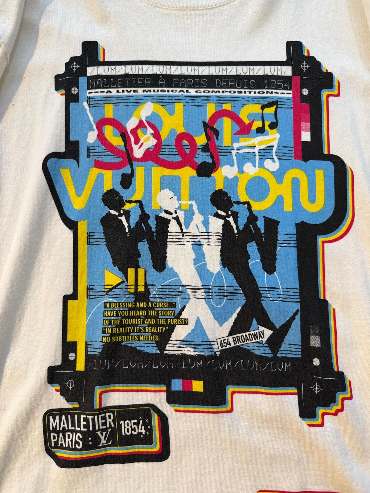 Louis Vuitton Louis Vuitton Jazz Flyers white tee Size US S / EU 44-46 / 1 - 5 Thumbnail