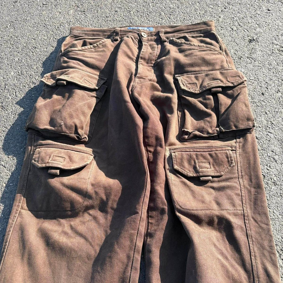 Vintage Vintage Bull & Bear Brown Corduroy Cargo Pants Size US 32 / EU 48 - 9 Thumbnail
