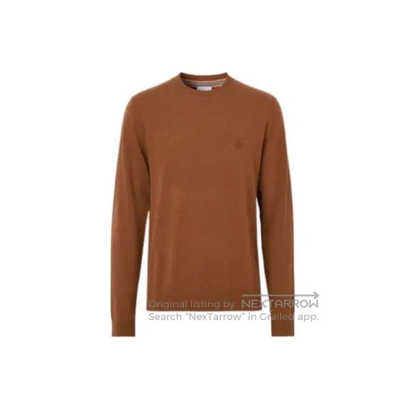 Burberry Burberry Light Brown Cashmere Men's Sweater. Size US L / EU 52-54 / 3 - 1 Thumbnail