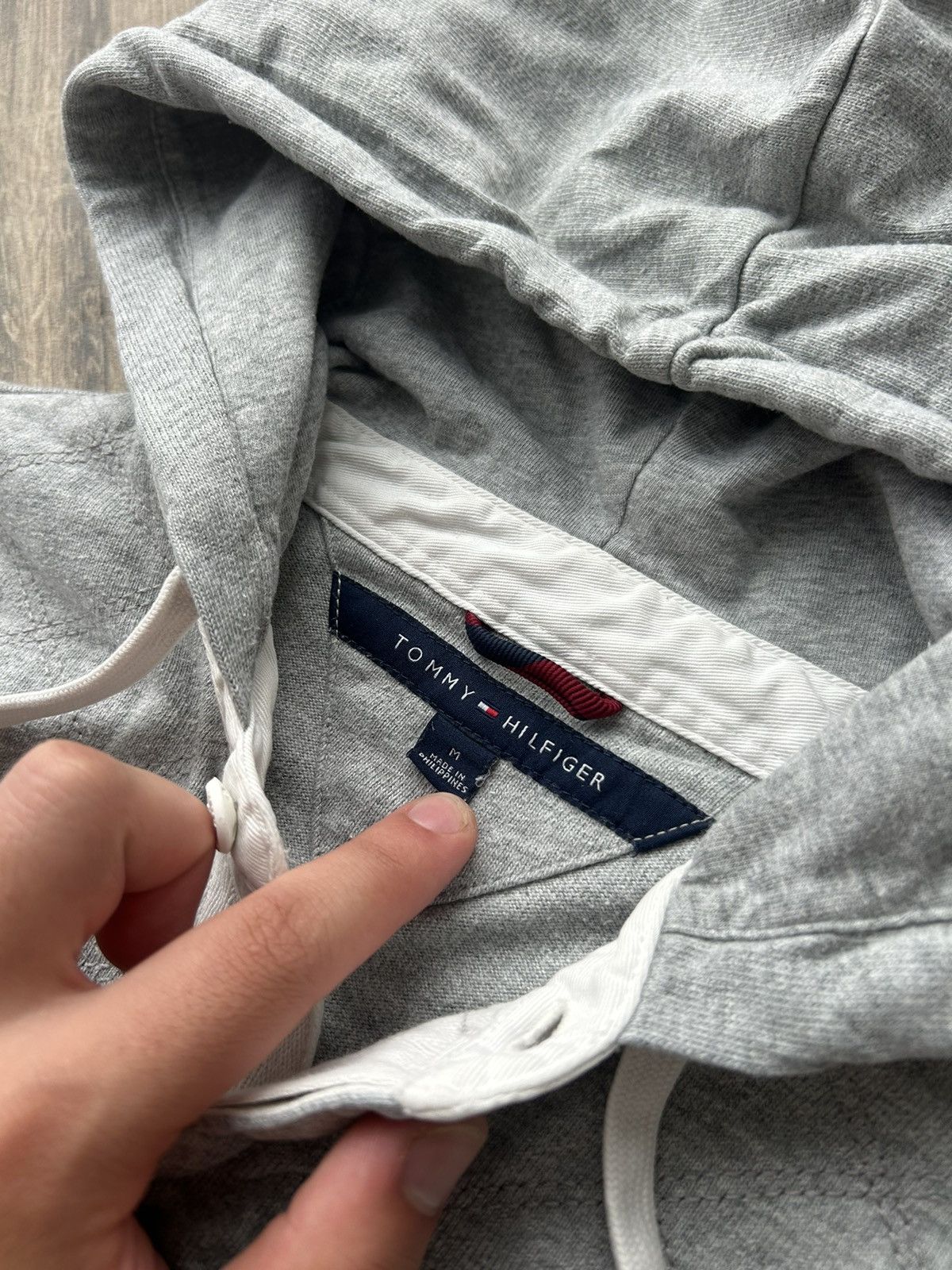 Tommy Hilfiger × Vintage Vintage Tommy Jeans Rugby hoodies mens rare Size US M / EU 48-50 / 2 - 3 Thumbnail