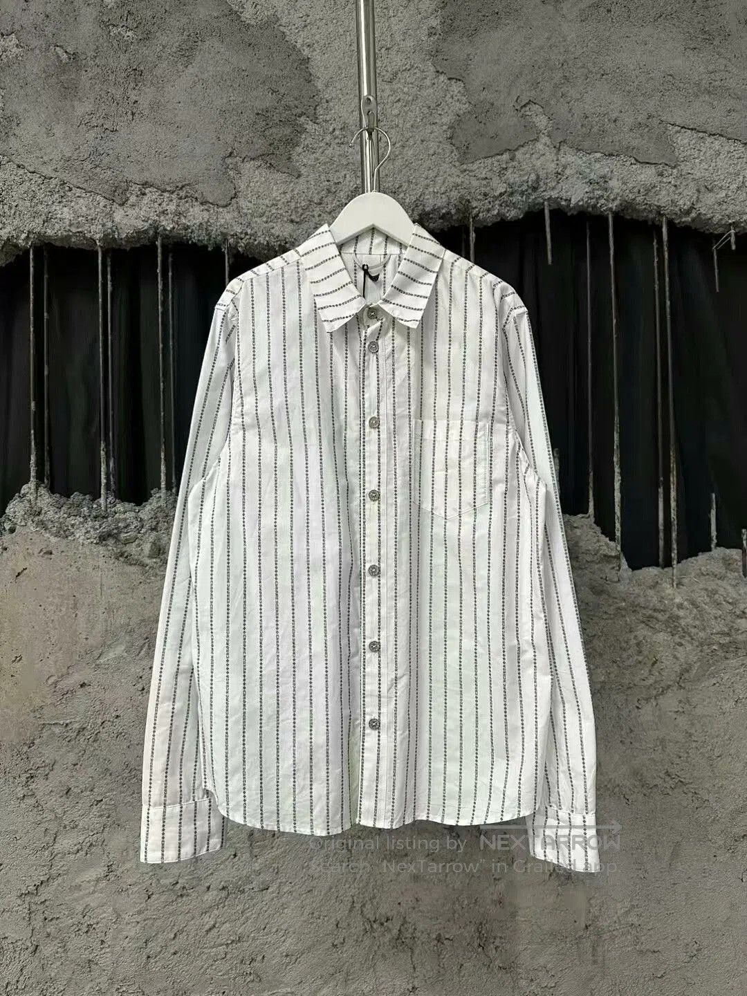 Chrome Hearts chrome hearts striped long sleeve shirt. Size US M / EU 48-50 / 2 - 1 Thumbnail