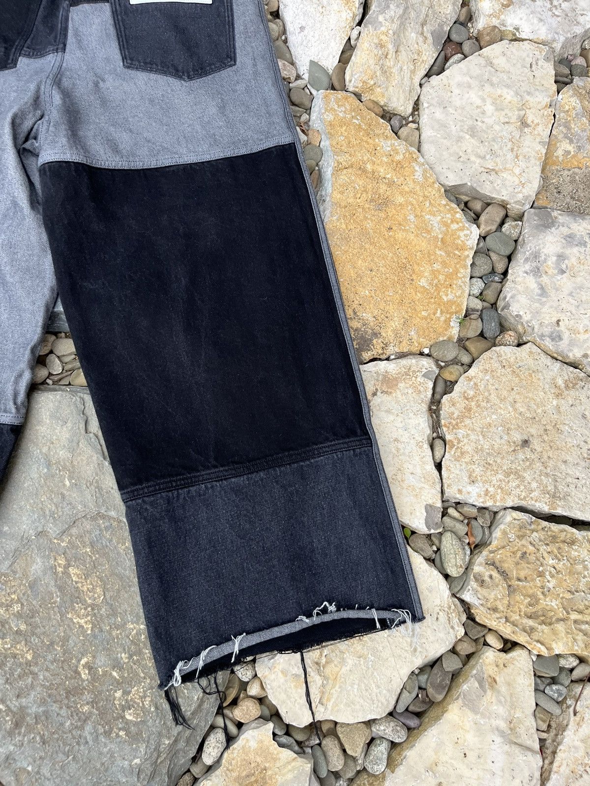 Adidas Adidas x Ksenia Schnaider patchwork sample baggy jeans pants Size 26" / US 2 / IT 38 - 20 Thumbnail
