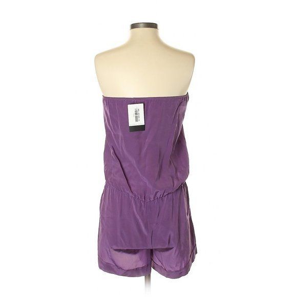 Porter Porter Purple Silky Finish Tube Romper with Gold Tone Hardwa Size 26" / US 2 / IT 38 - 2 Thumbnail