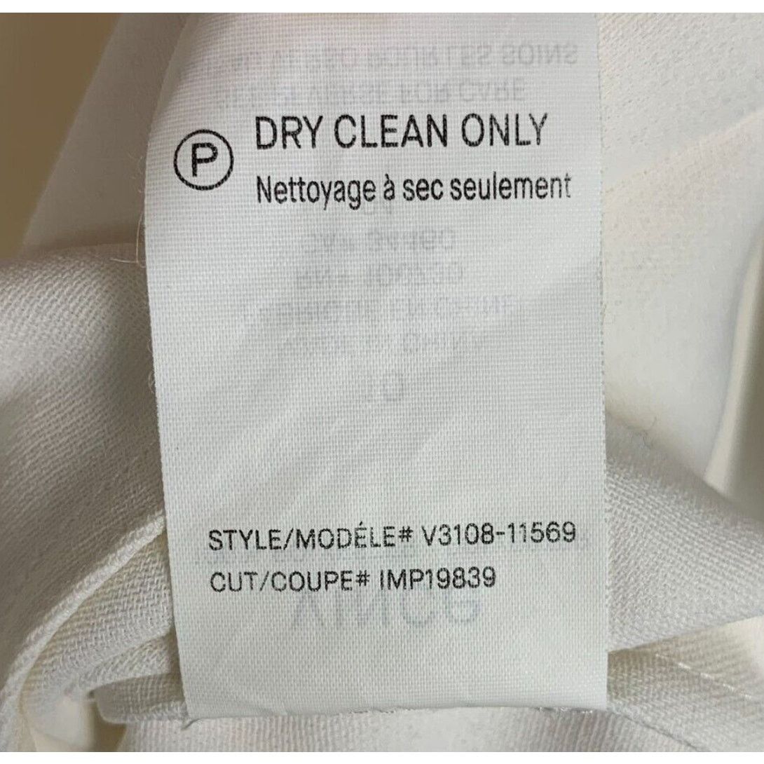 Vince Vince Women’s Cream Long Sleeve Split Back Blouse Sz 10 READ Size L / US 10 / IT 46 - 10 Thumbnail