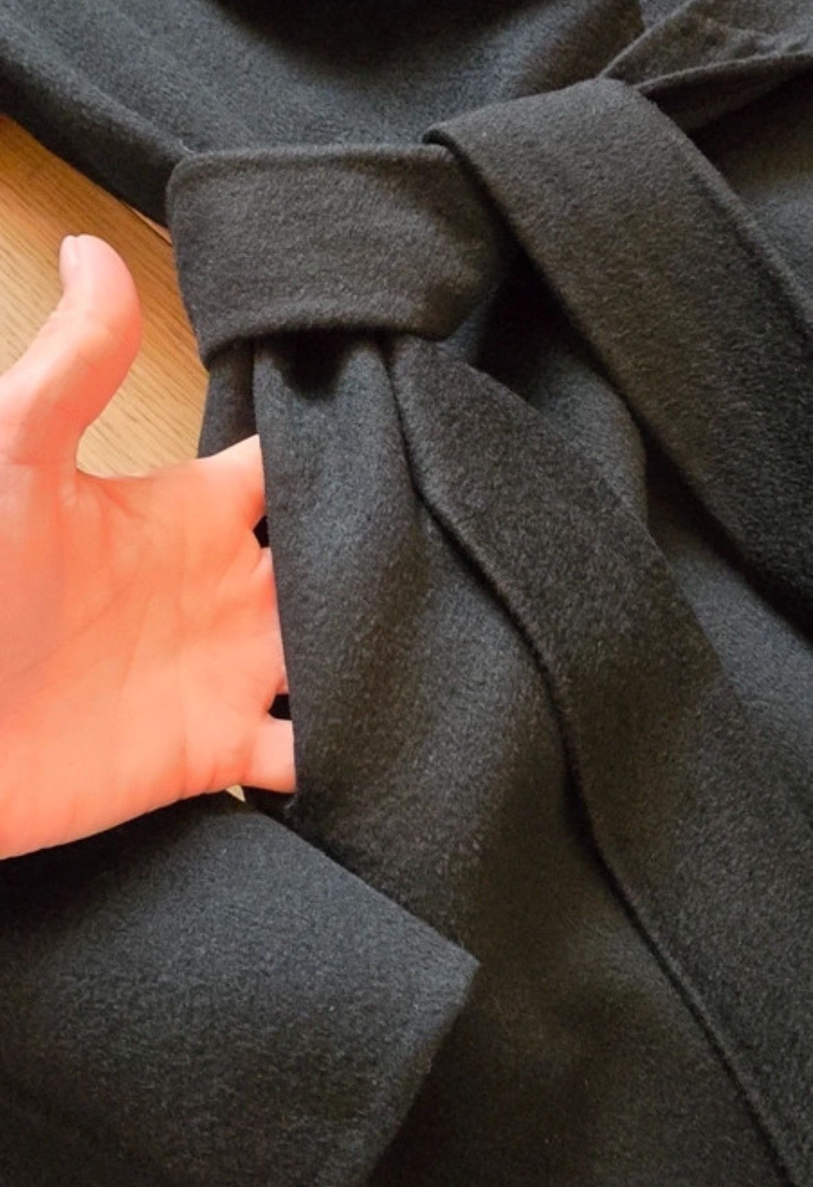 RARE 2 PIECE CASHMERE AND LEATHER COAT
