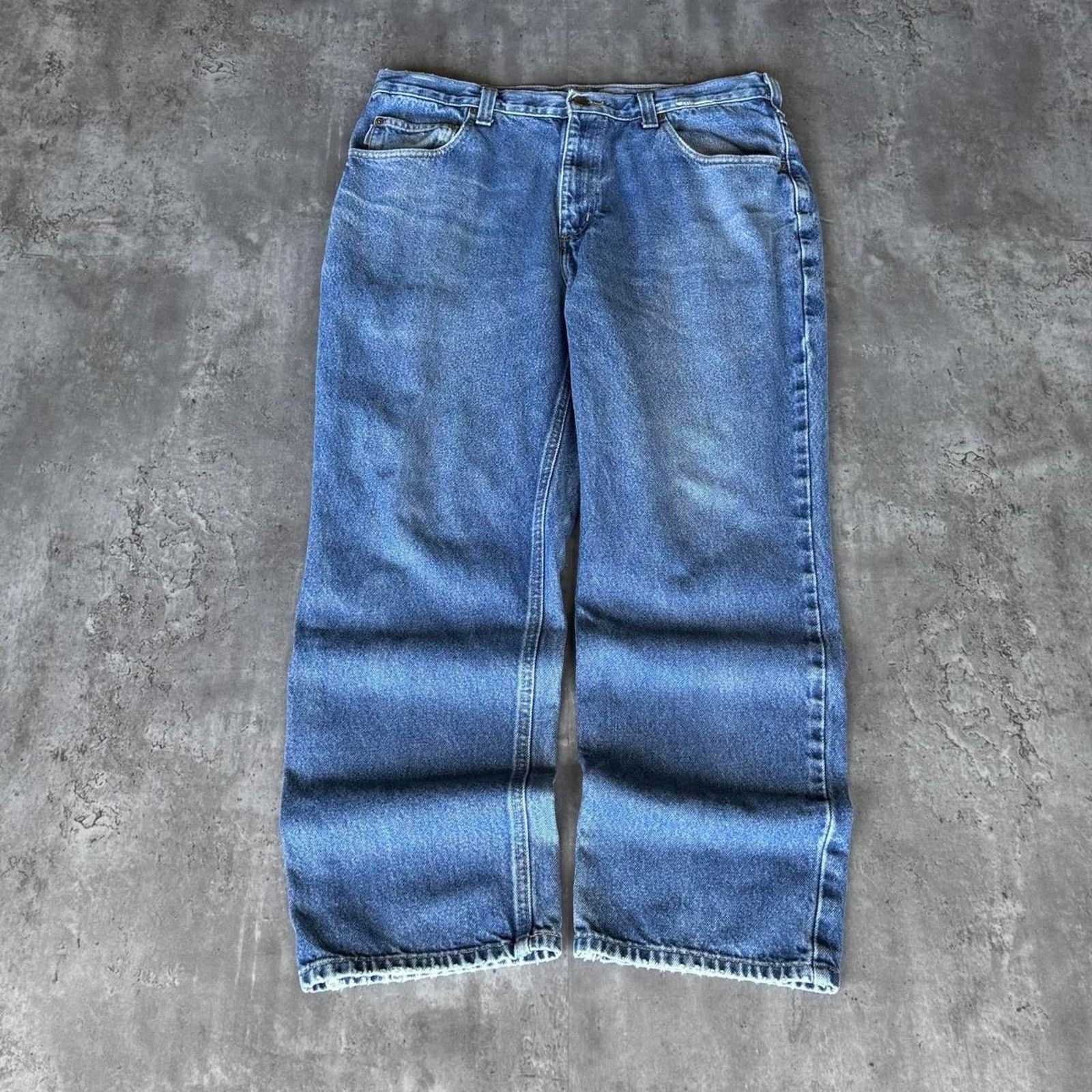 Carhartt × Carhartt Wip Vintage Carhartt Carpenter Y2K Relaxed Fit Denim Jeans Size US 35 - 2 Thumbnail