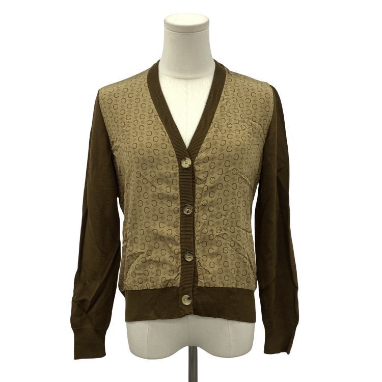 Celine Celine Triomphe Monogram Cardigan Size 38 Size S / US 4 / IT 40 - 1 Thumbnail