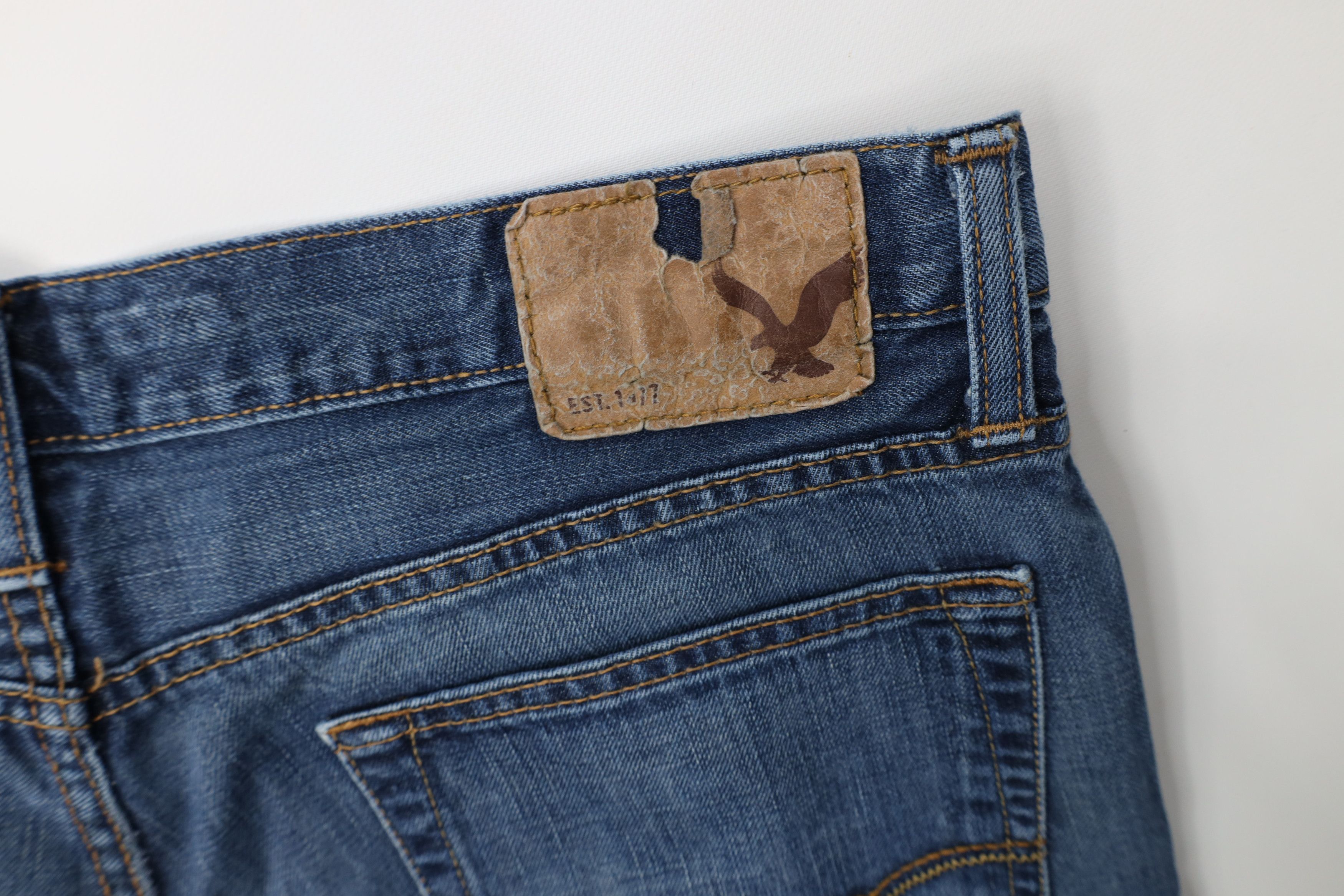 American Eagle Outfitters Vintage Y2K American Eagle Outfitters Straight Denim Jeans Size US 34 / EU 50 - 13 Thumbnail