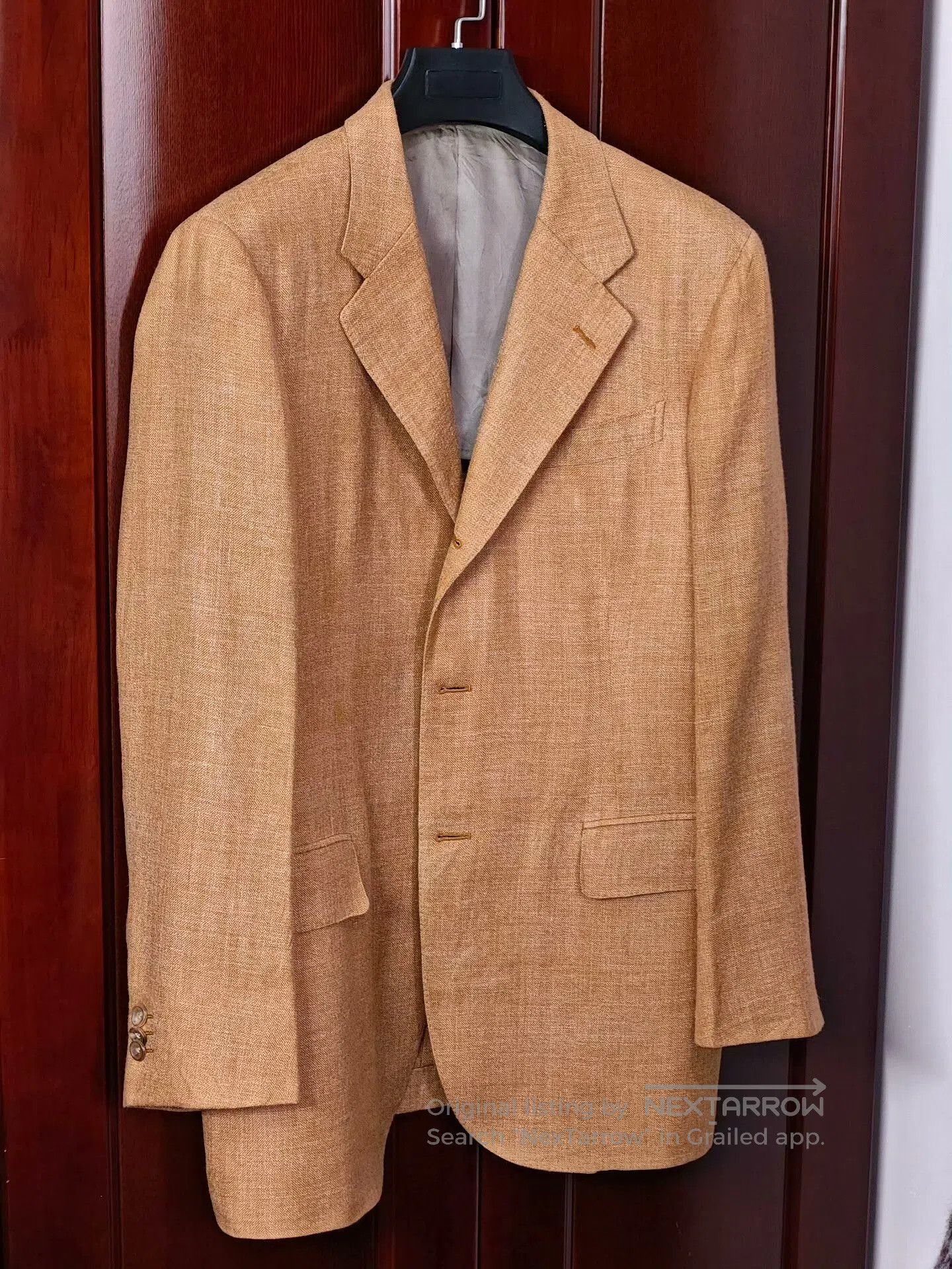 Japanese Brand Italian E. Thomas Custom Suit Jacket. Size US M / EU 48-50 / 2 - 1 Thumbnail