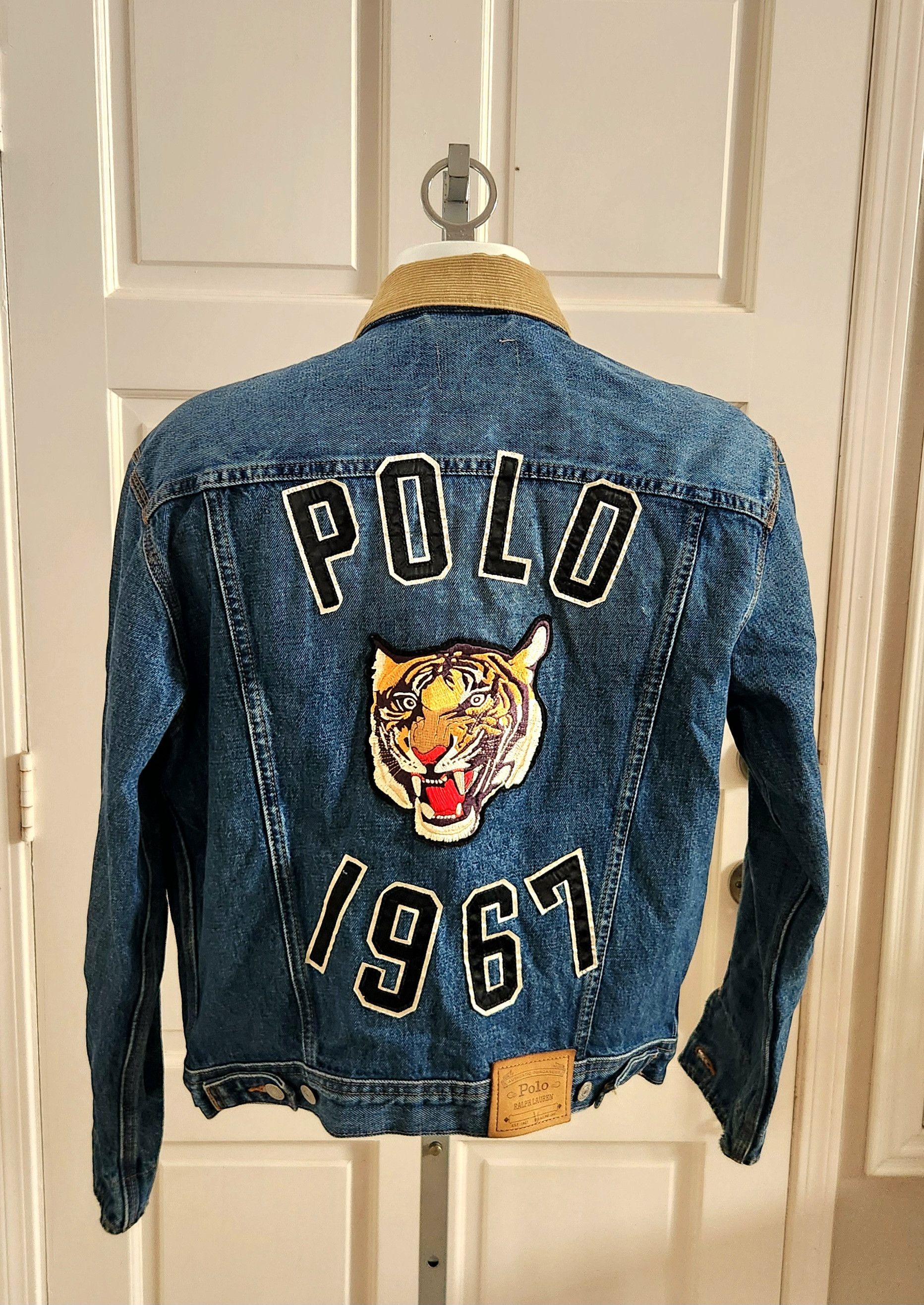 Polo Ralph Lauren Polo Ralph Lauren Tiger Patch Corduroy Collar Denim Jacket S Size US S / EU 44-46 / 1 - 5 Thumbnail