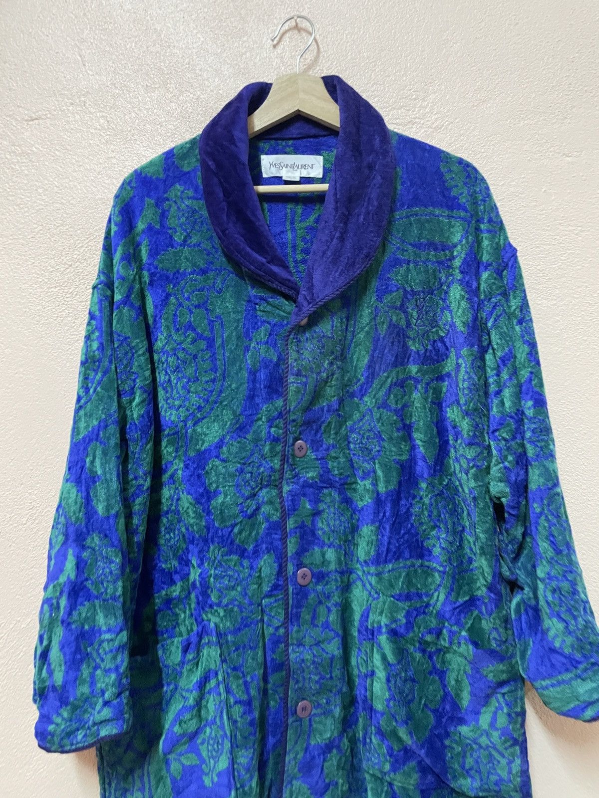 Designer × Yves Saint Laurent Yves Saint Laurent YSL Bathrobe Multicolor Floral Native Size US L / EU 52-54 / 3 - 5 Thumbnail