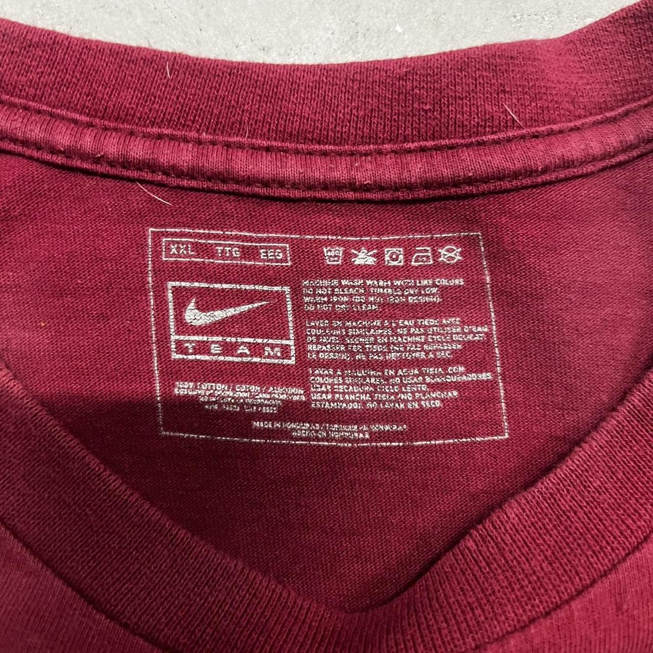 Nike × Vintage Vintage Nike Florida State Seminoles 2008 FSU Football Tee Size US XXL / EU 58 / 5 - 5 Thumbnail