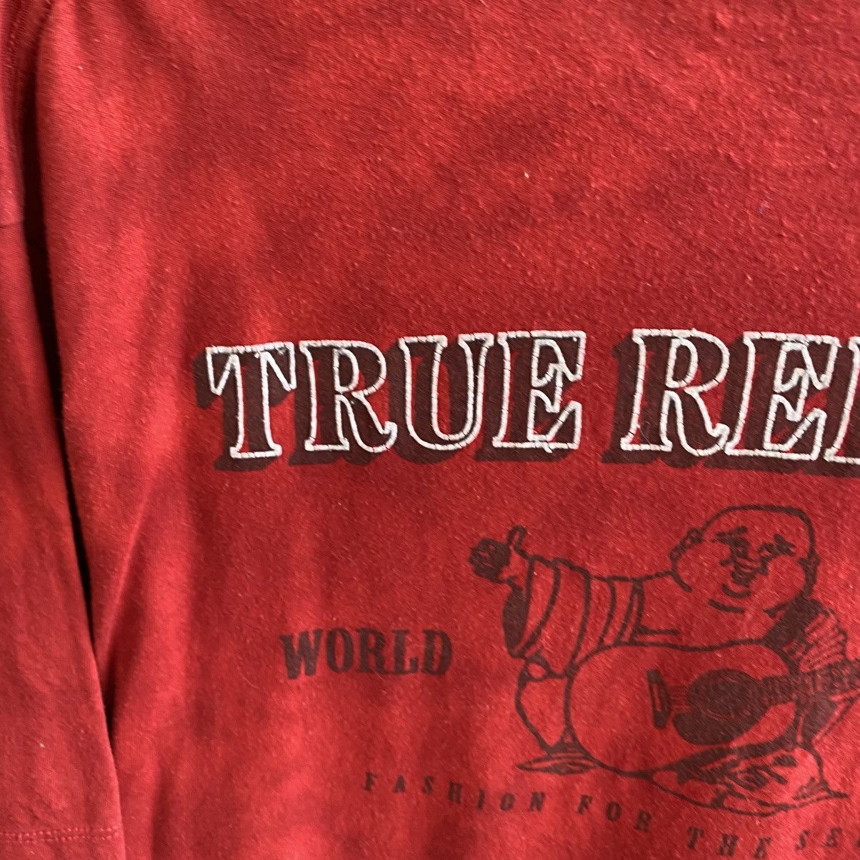 True Religion Mens True Religion Big Logo Graphic Y2K opium tee Size US XL / EU 56 / 4 - 4 Thumbnail