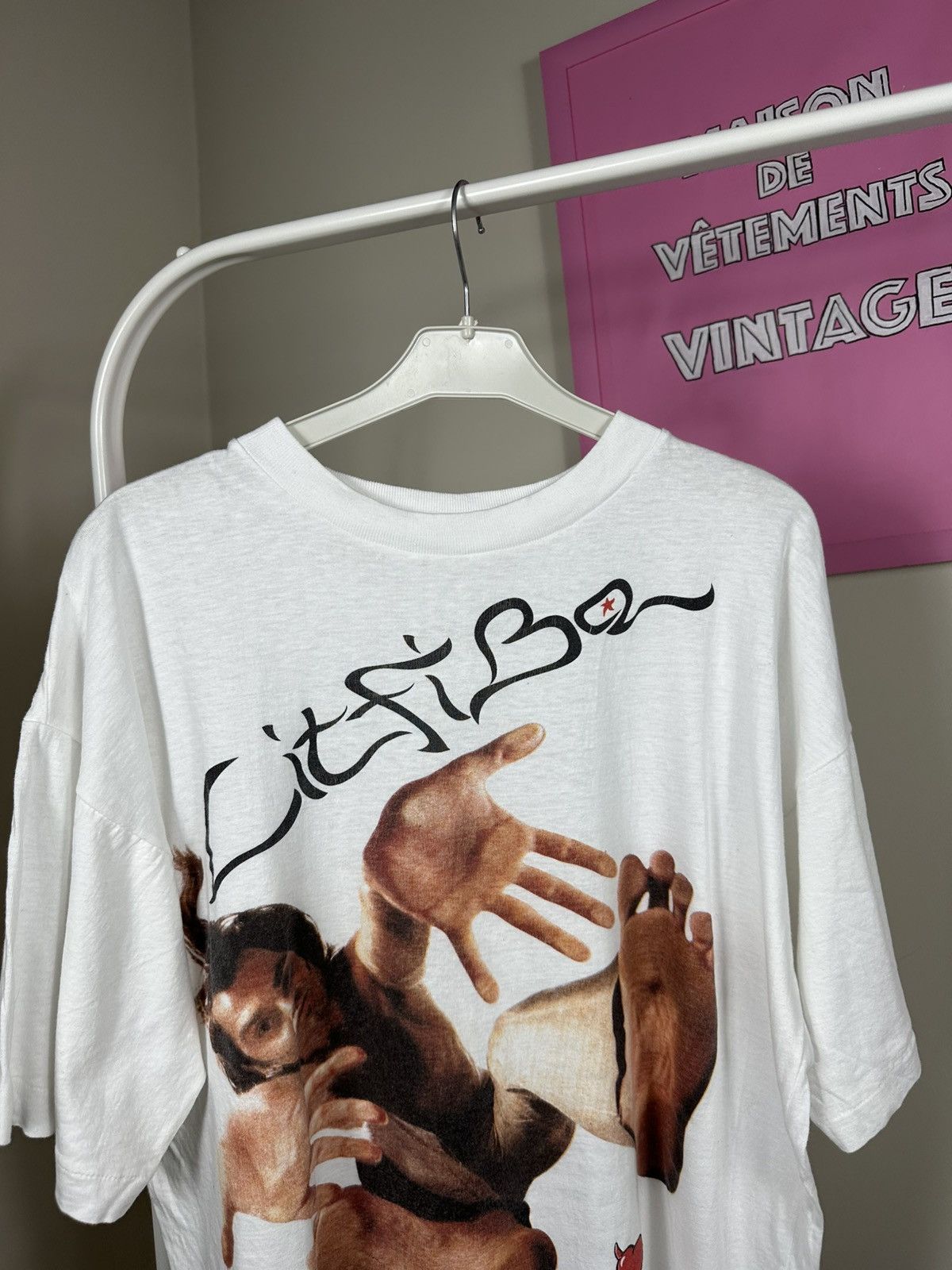 Vintage Rare Vintage LitFiba T Shirt Italian Rock Band Tee Size US L / EU 52-54 / 3 - 8 Thumbnail