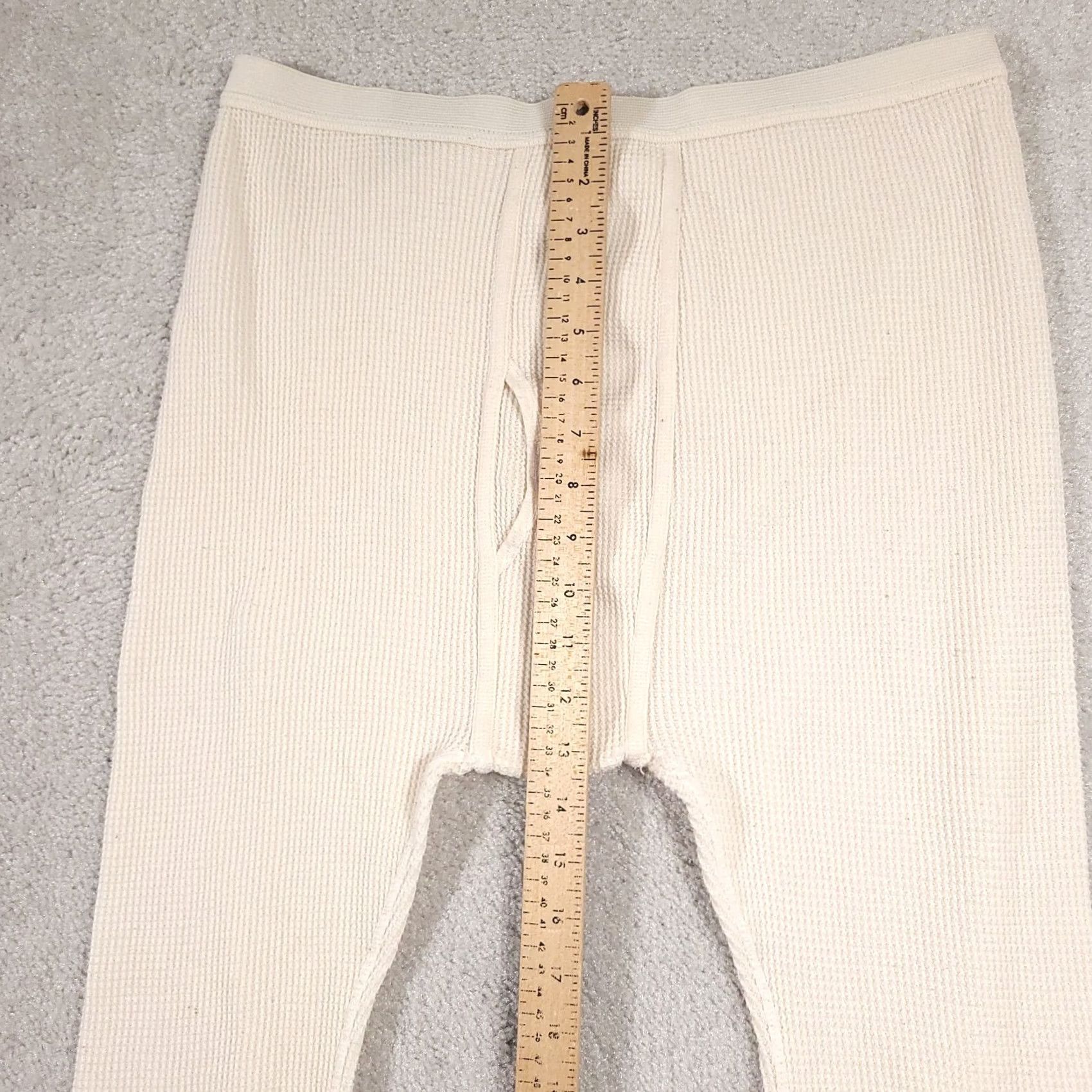 Vintage VINTAGE J.E. Morgan Mens Pants XL 42-44 Thermal Long Johns Ivory Made In USA Size US 36 / EU 52 - 6 Thumbnail