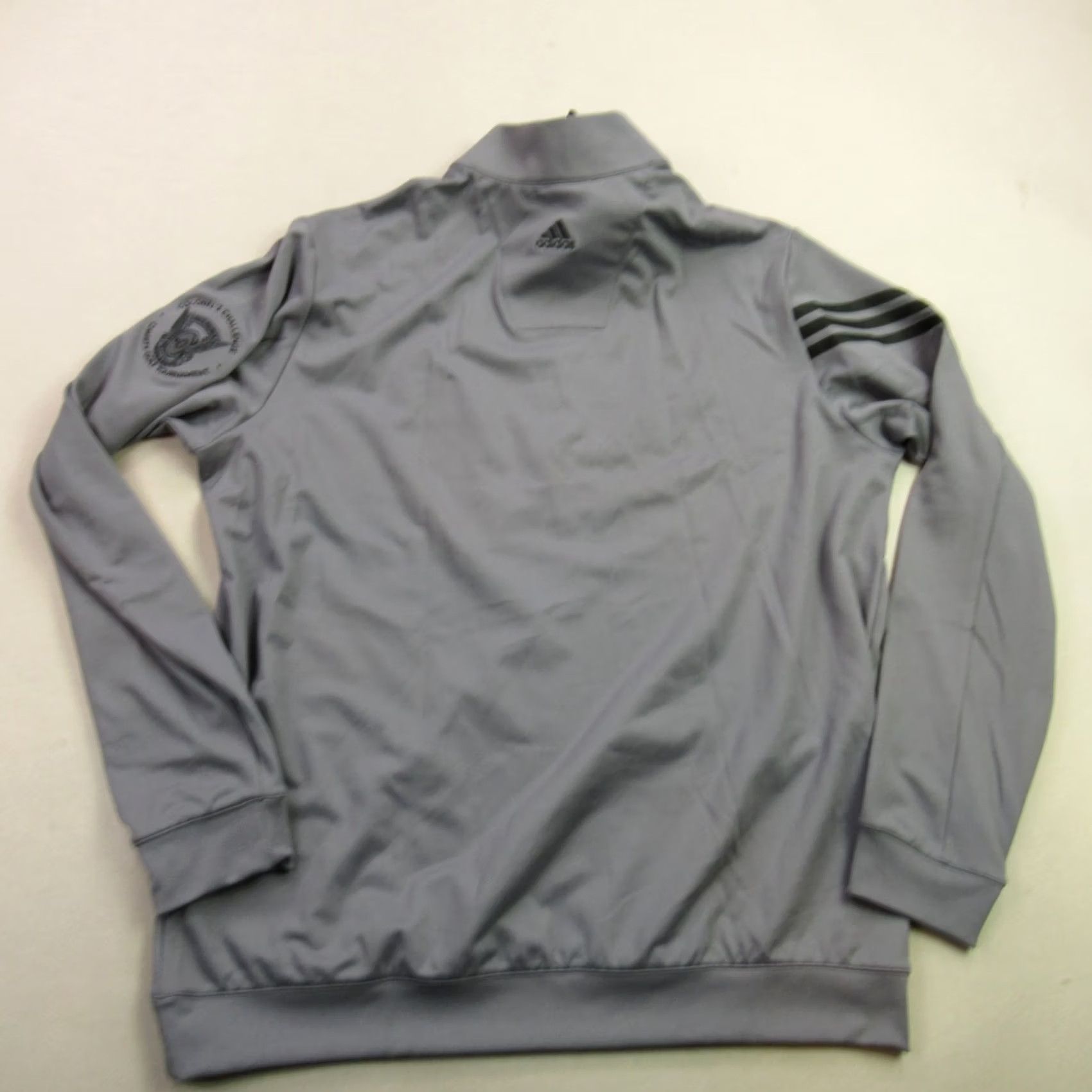 Adidas Adidas Pullover Mens Large Long Sleeve 1/4 Zip Casual Lightweight Gray Size US L / EU 52-54 / 3 - 6 Thumbnail