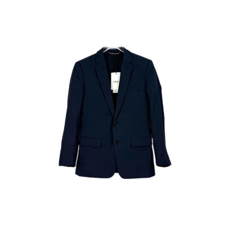 Dior Dior Dark blue plaid wool tweed suit 2502-Nextarrow Size 44R - 1 Thumbnail