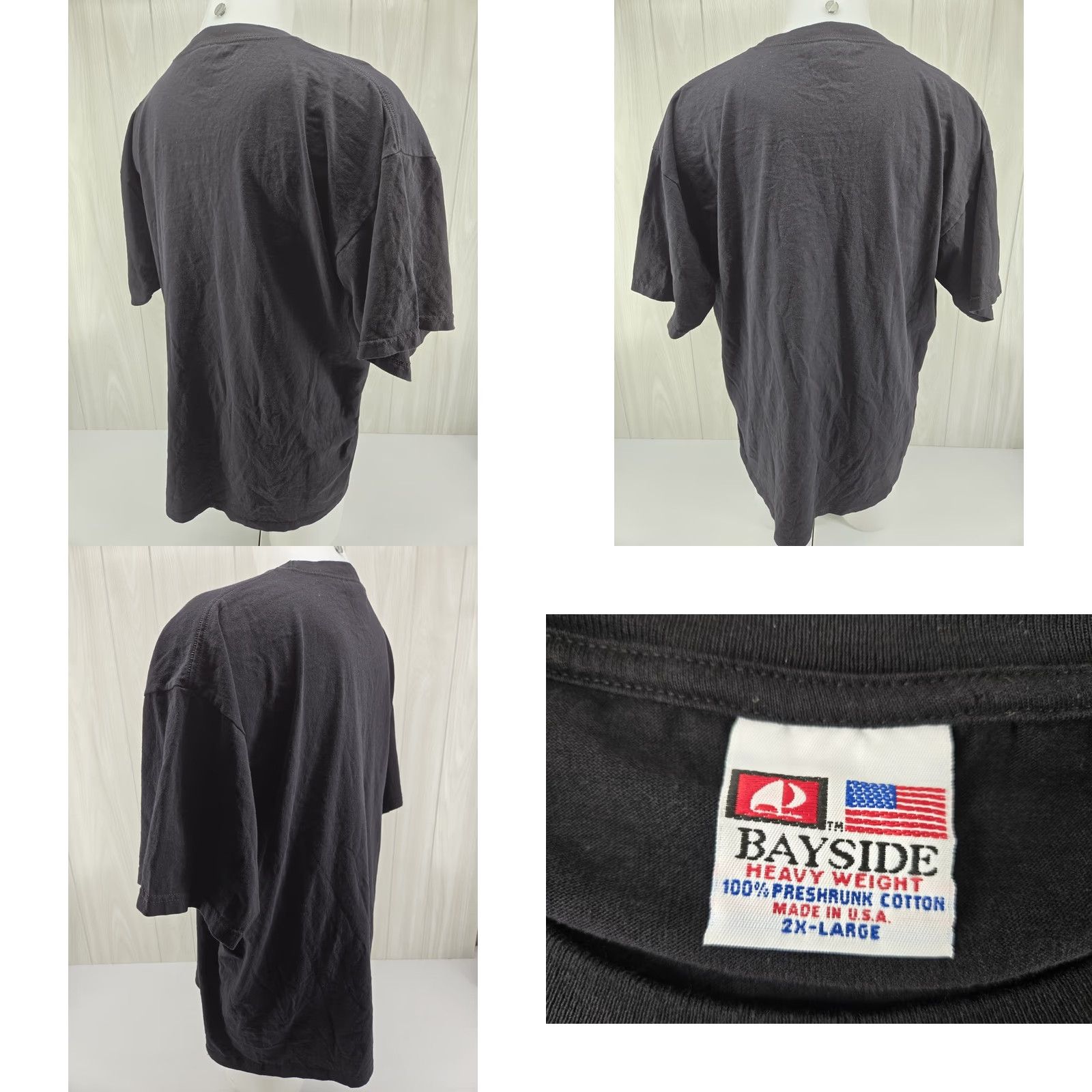 Poler VINTAGE Bayside Power Pole Shallow Water Anchor Shirt 2XL Black USA Bayside Shirt Men Short Sleeve T-Shirt USA 2XL Mens Size US XXL / EU 58 / 5 - 8 Thumbnail