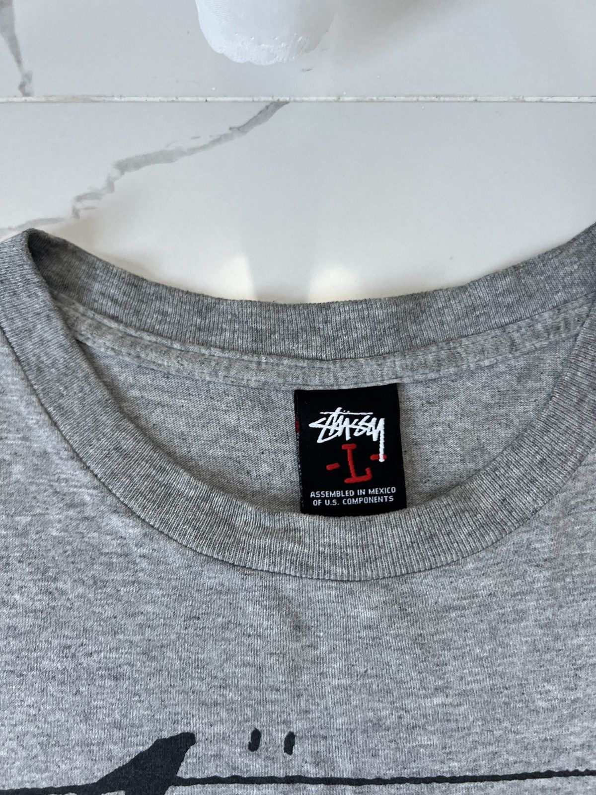 Stussy × Vintage 90’s STUSSY ONE WORLD ONE LOVE GUY RARE RETRO Y2K TEE Size US L / EU 52-54 / 3 - 4 Thumbnail