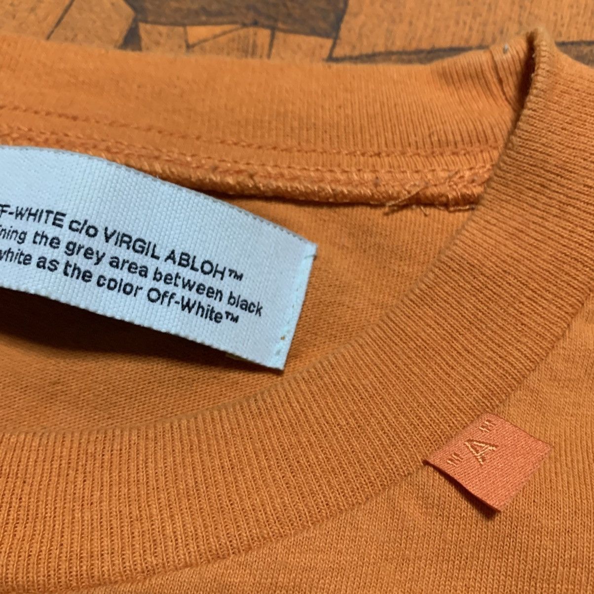 Off-White Off White Small Arrows Graphic Orange Tee Virgil Abloh Size US S / EU 44-46 / 1 - 5 Thumbnail