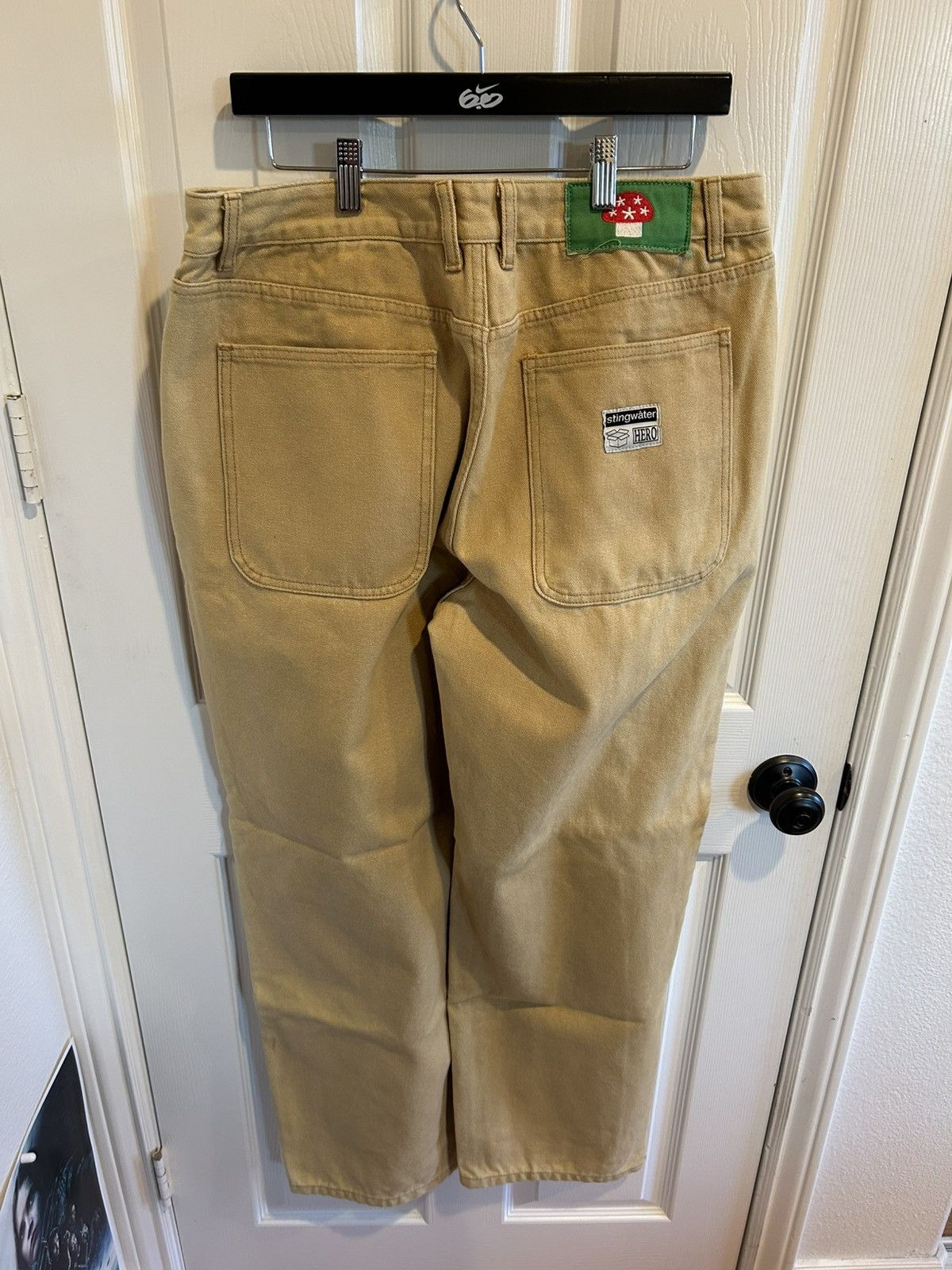 Stingwater Vegan Suede Double Knee Canvas Pants Wheat Brown Size US 36 / EU 52 - 5 Thumbnail