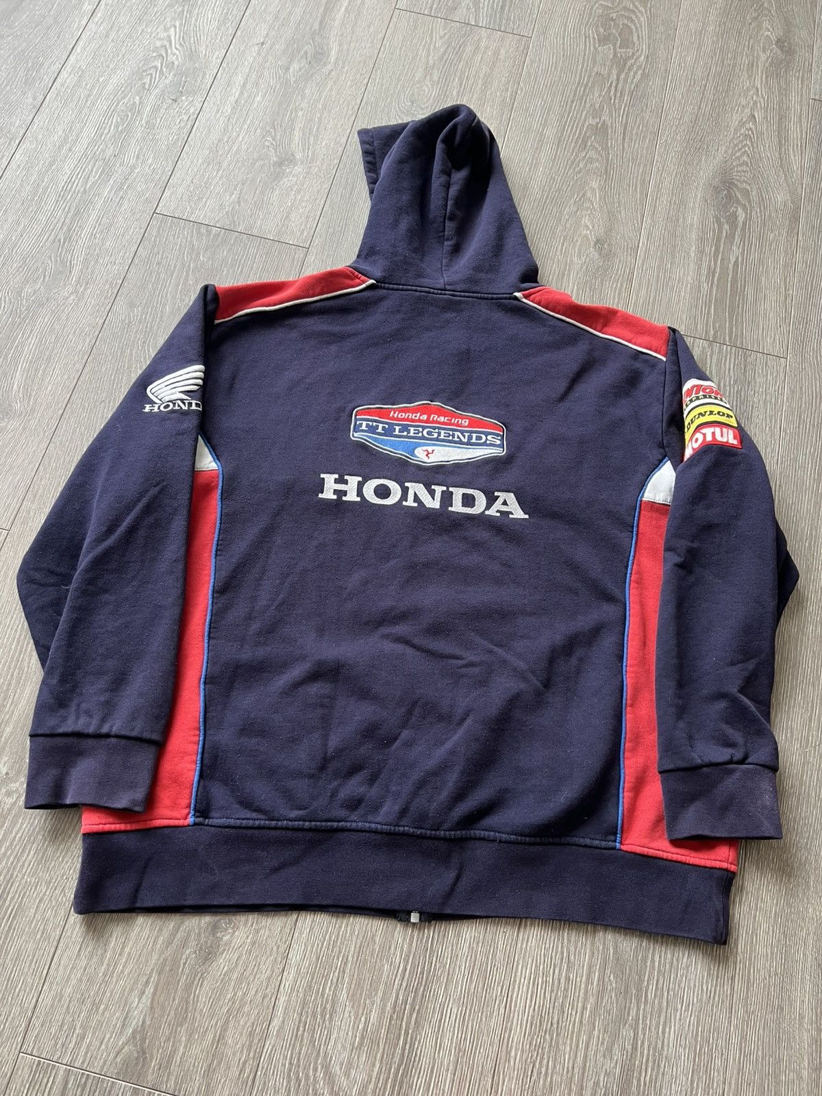 Honda Vintage Honda Racing Zip Hoodie Size US XL / EU 56 / 4 - 14 Thumbnail