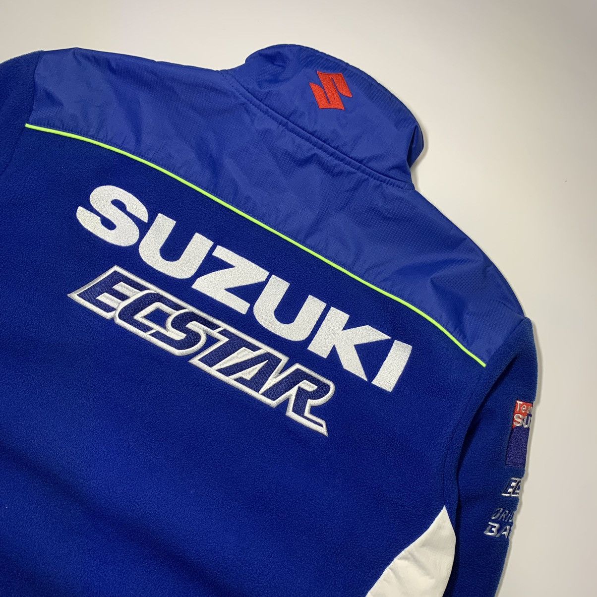Vintage Vintage Suzuki ECSTAR RRGSX Japanese Racing Fleece Jacket Size US M / EU 48-50 / 2 - 11 Thumbnail
