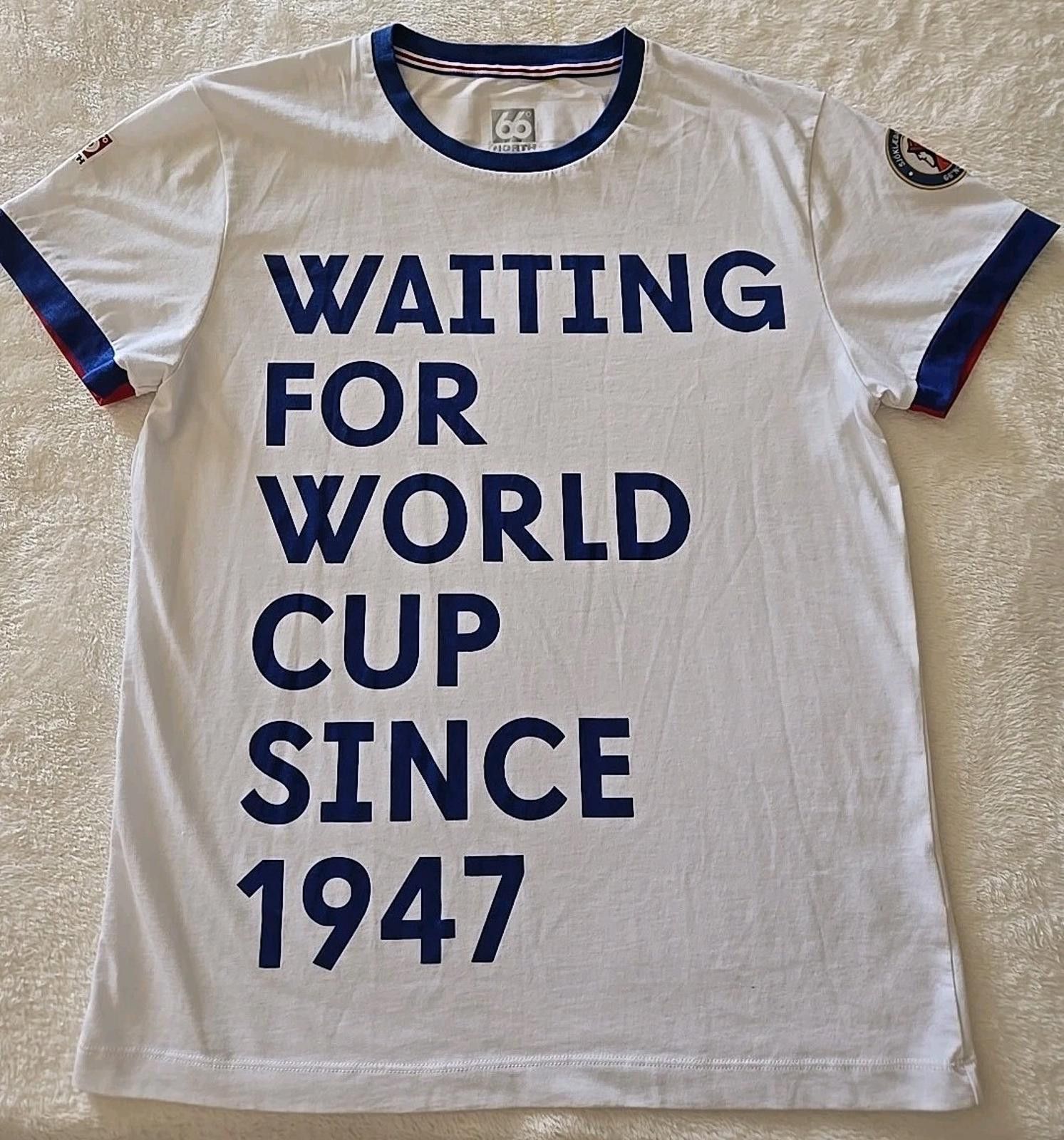 Other 66° North Soccer Team "Waiting for World Cup Since 1947" Size US S / EU 44-46 / 1 - 3 Thumbnail