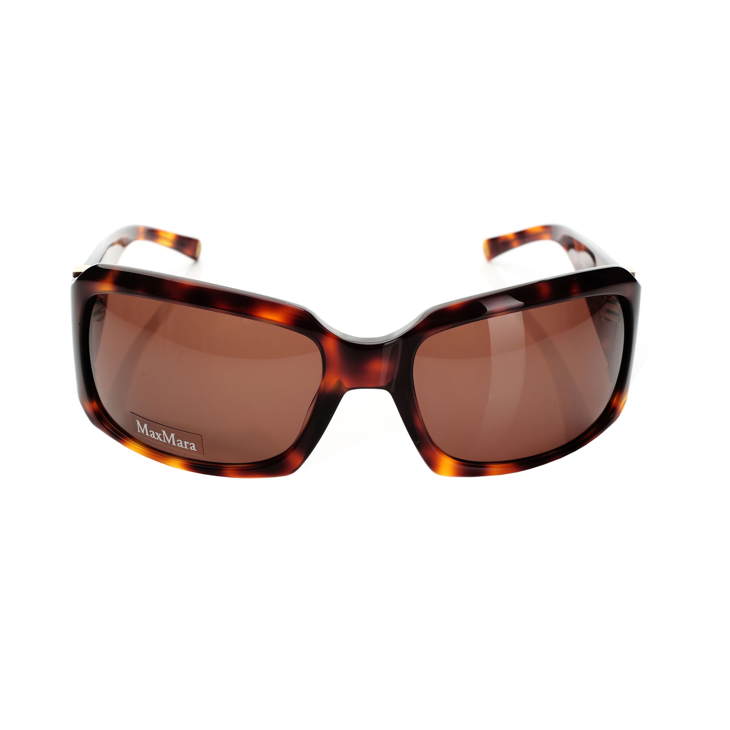 Max Mara Max Mara '90s Havana Brown Big Rectangle Sunglasses Size ONE SIZE - 1 Thumbnail