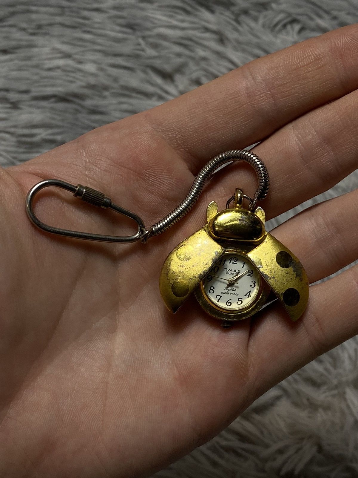 Jewelry Omax Ladybug Keychain Watch Gold Vintage Japanese Brand Size ONE SIZE - 6 Thumbnail